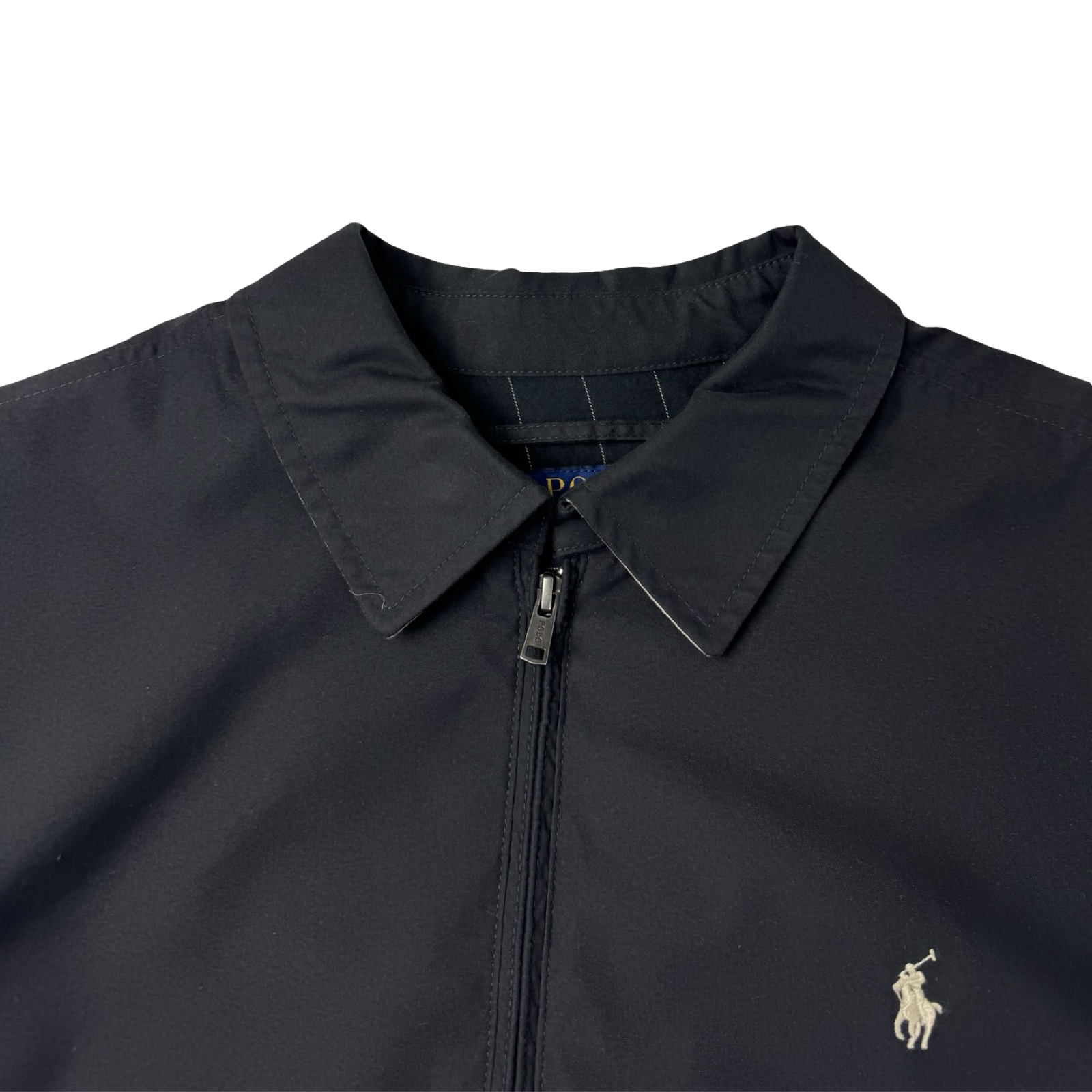 Polo Ralph Lauren Harrington Tartan Lined Jacket Black