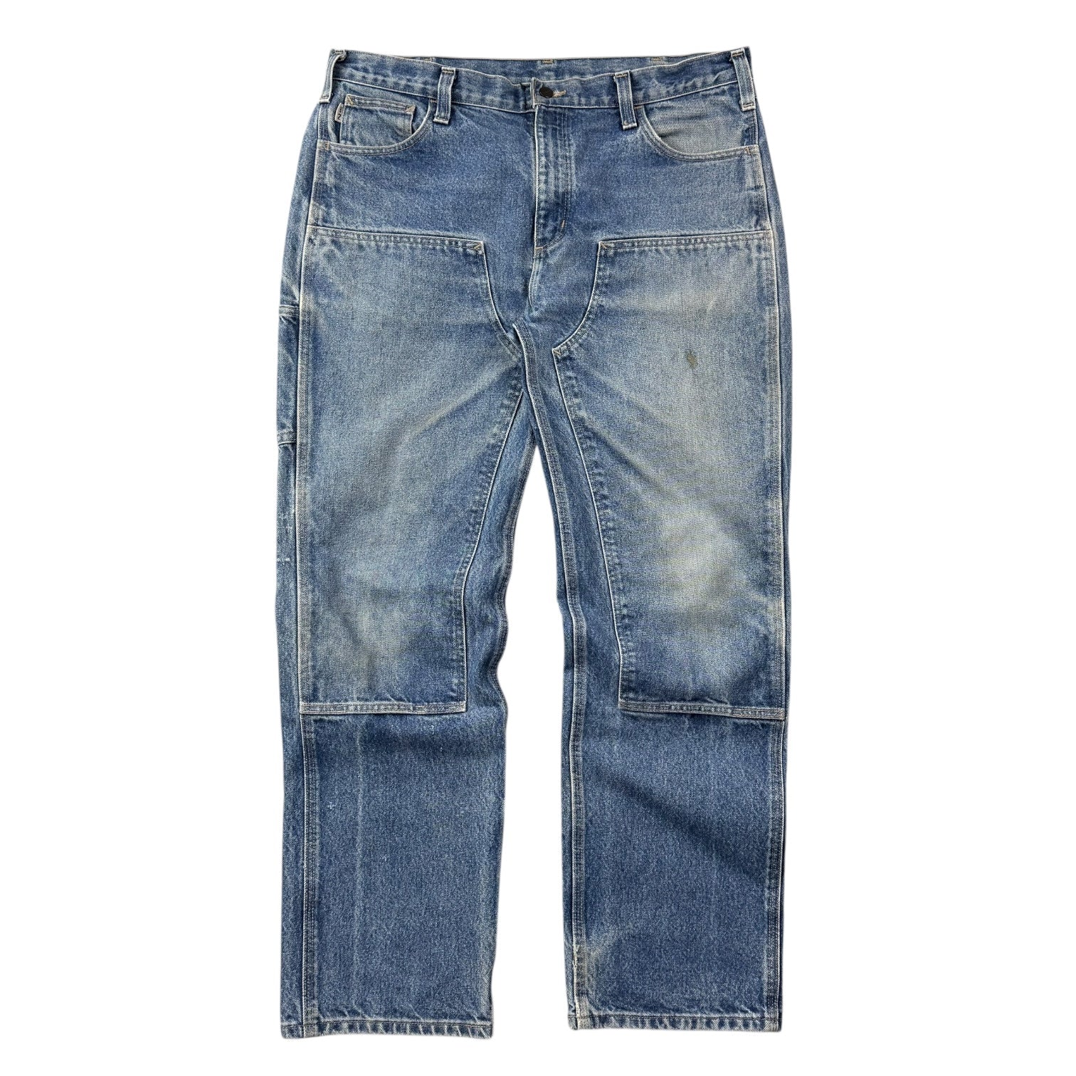 Vintage Carhartt Double Knee Pants Denim Medium Wash