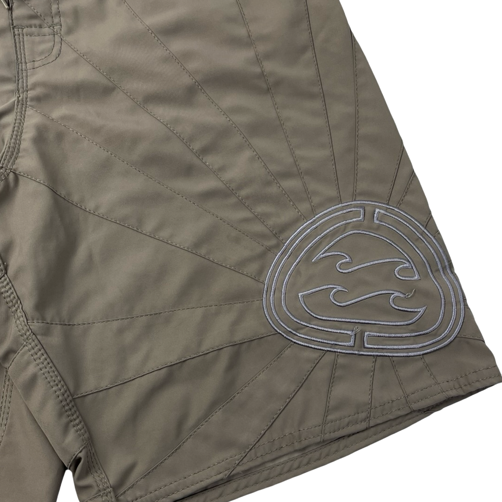 Vintage Y2K Billabong Rising Sun Shorts Faded Beige