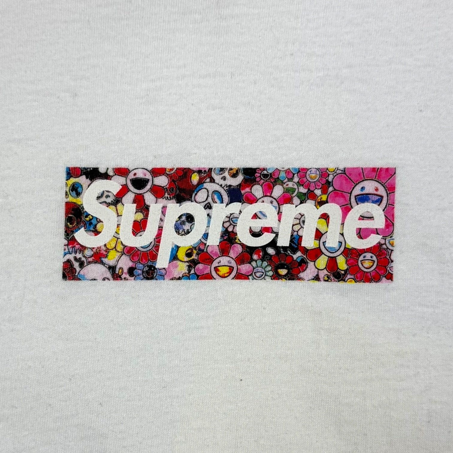Supreme Takashi Murakami Covid-19 Relief Box Logo Tee White