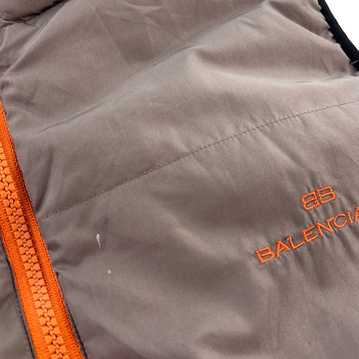 Vintage Balenciaga Sports Down Reversible Vest Orange/Brown