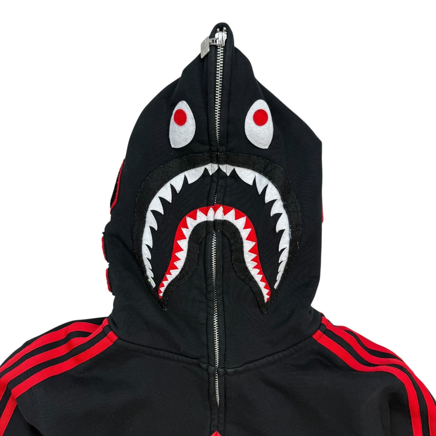 Adidas x Bape Shark Full Zip Hoodie Black/Red