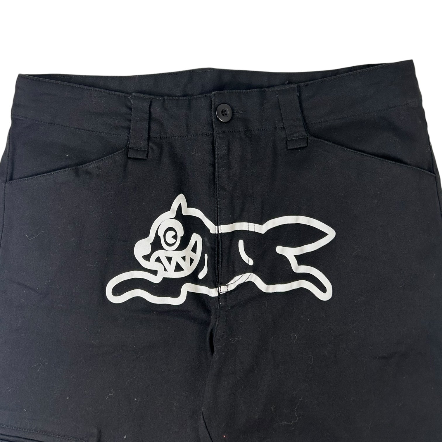 Ice Cream Running Dog Shorts Black