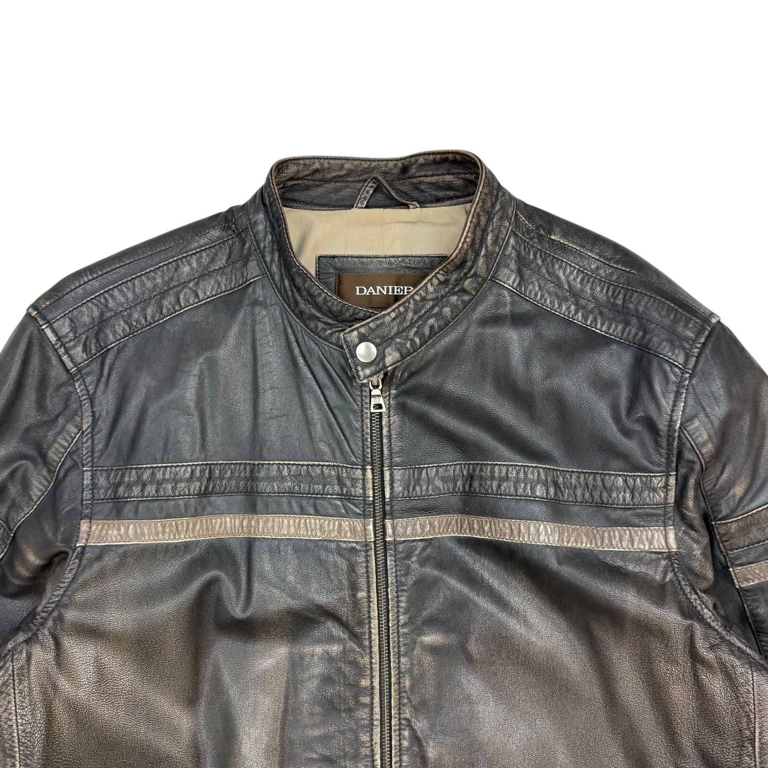 Vintage Danier Leather Moto Jacket Brown