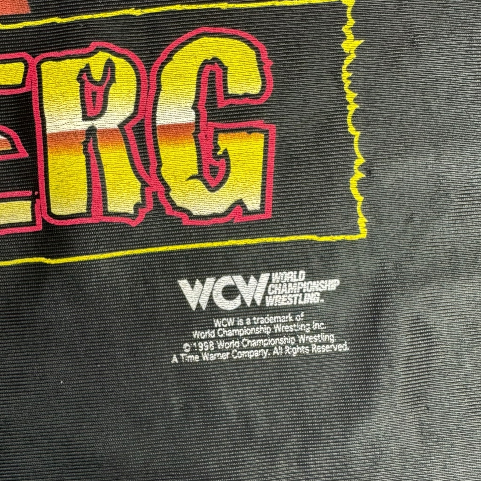 1998 Goldberg On Fire WCW Jersey T-Shirt