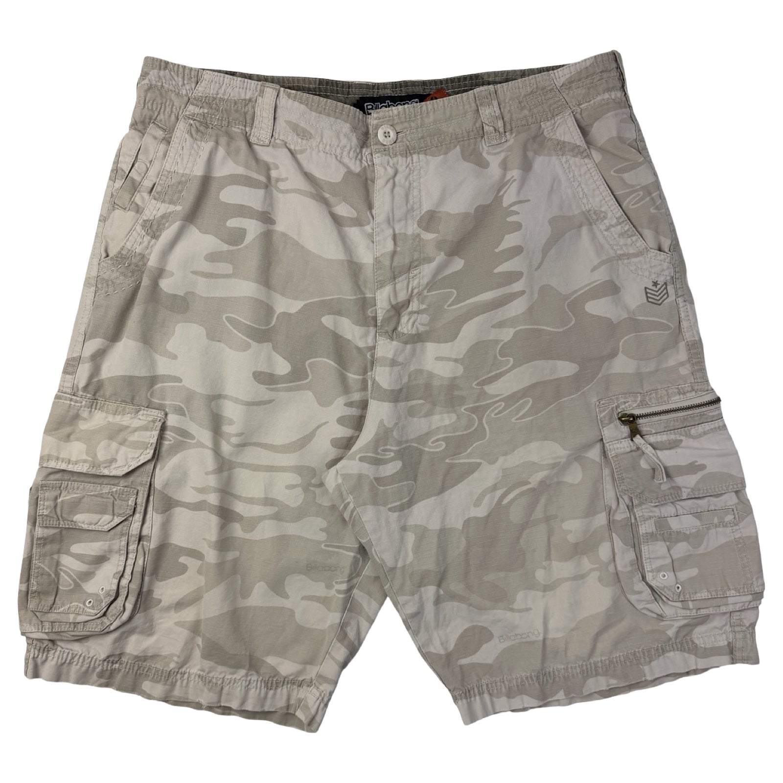 Vintage Billabong Desert Camo Cargo Shorts Beige