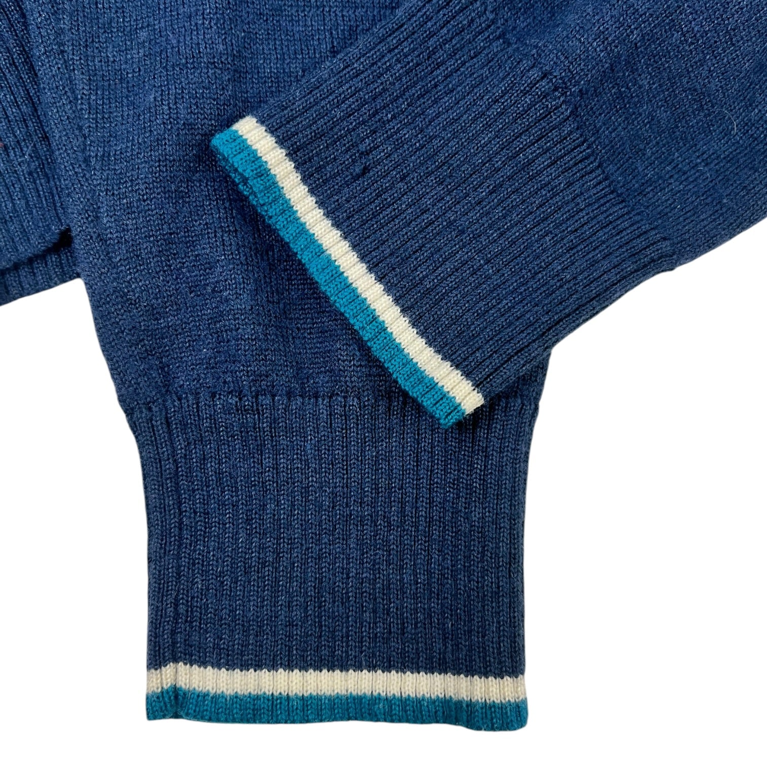 Palace Polo Half Zip Knit Sweater Blue