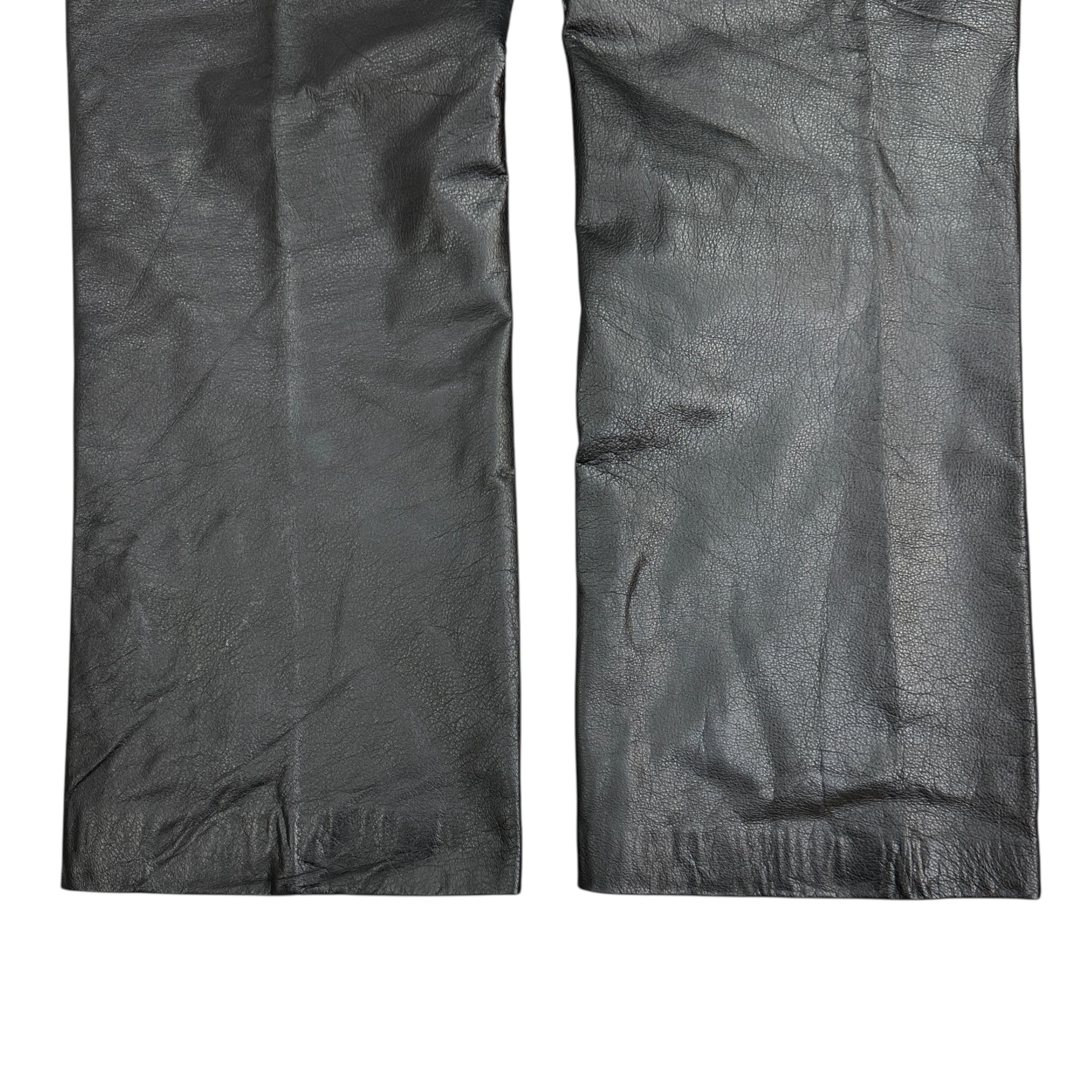 Vintage Danier Leather Pants Black
