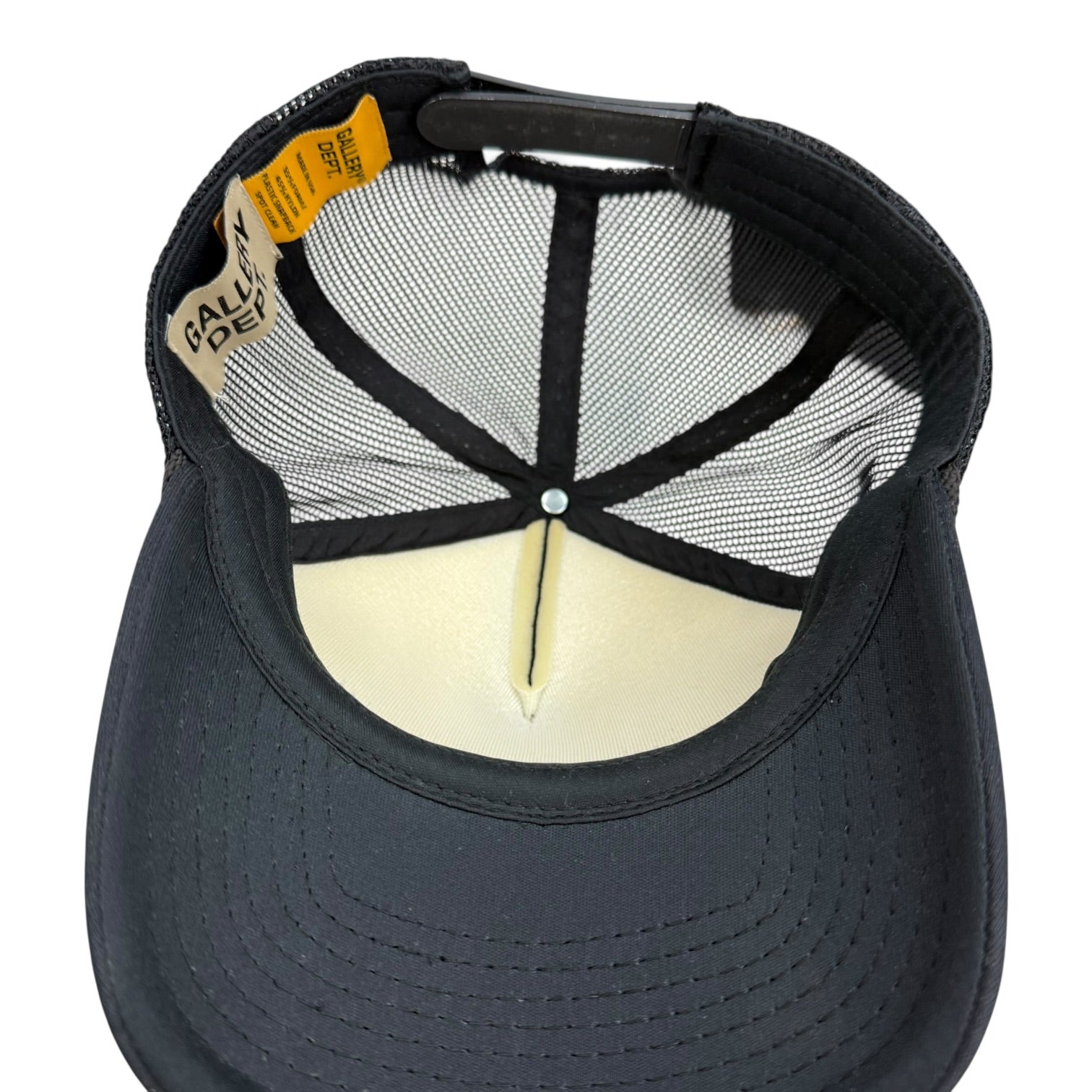 Gallery Dept. Logo Print Mesh Trucker Hat Black