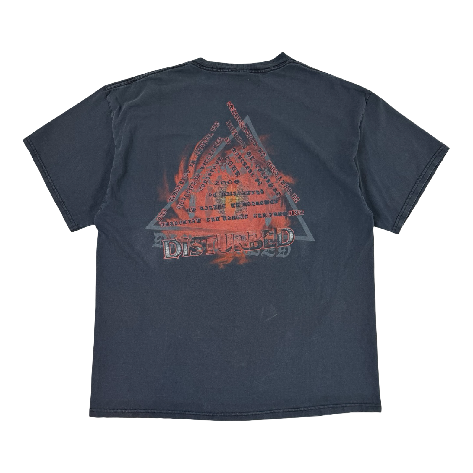 Vintage Disturbed Band T-Shirt Black