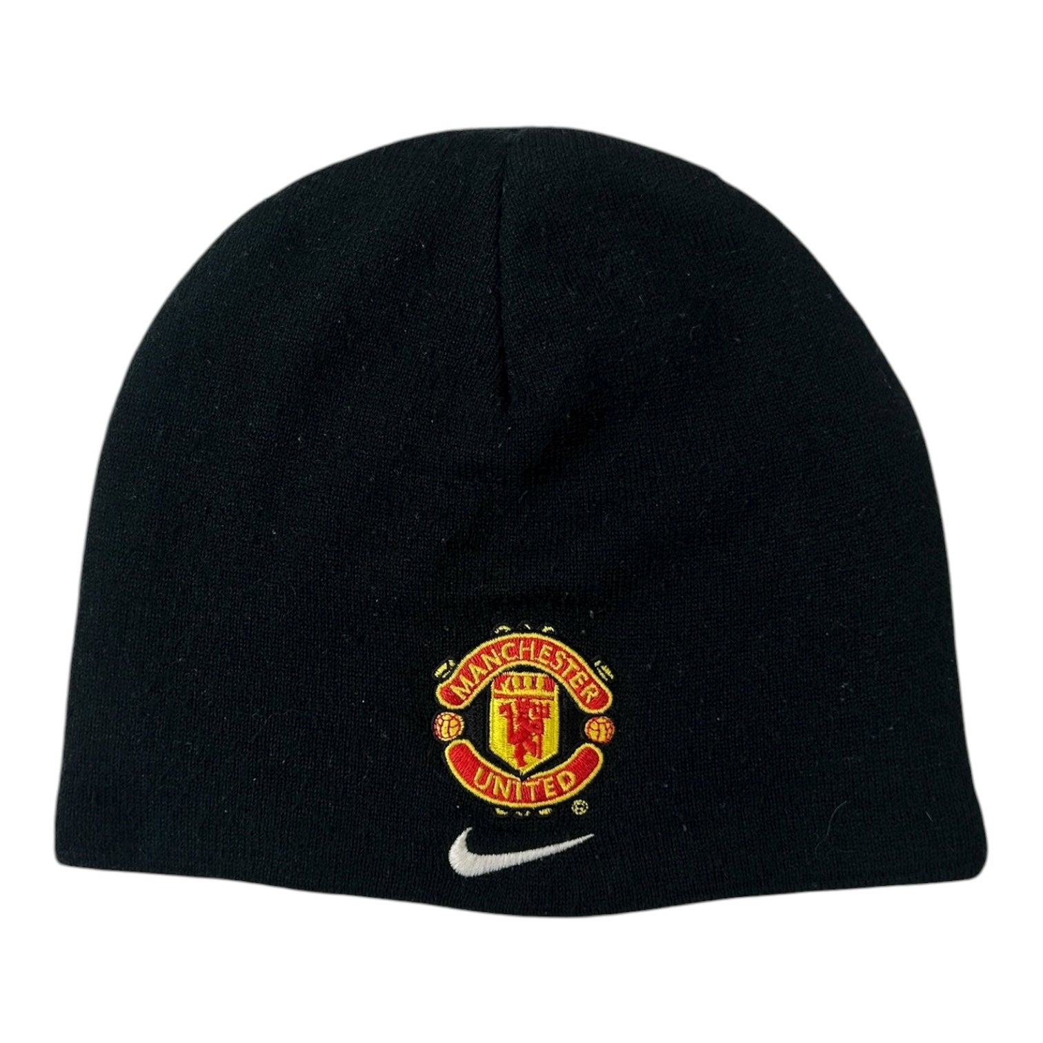 Vintage Nike Manchester United Skull Cap Beanie Black