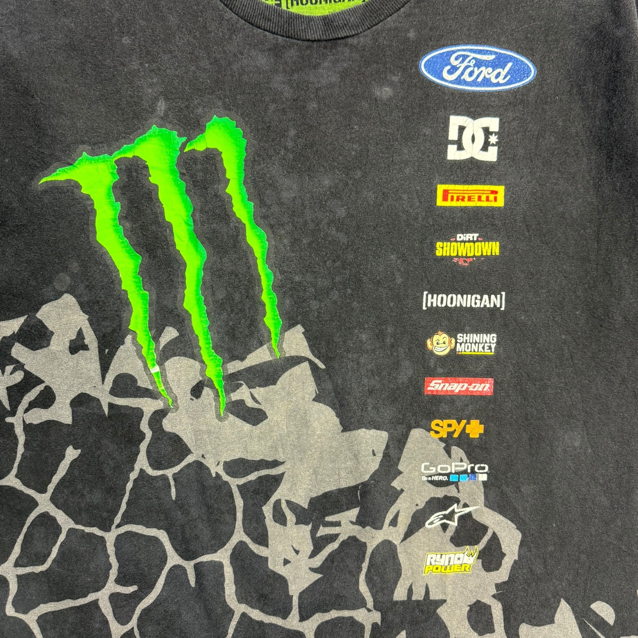 Y2K Ken Block Monster Energy DC Shoes T-Shirt