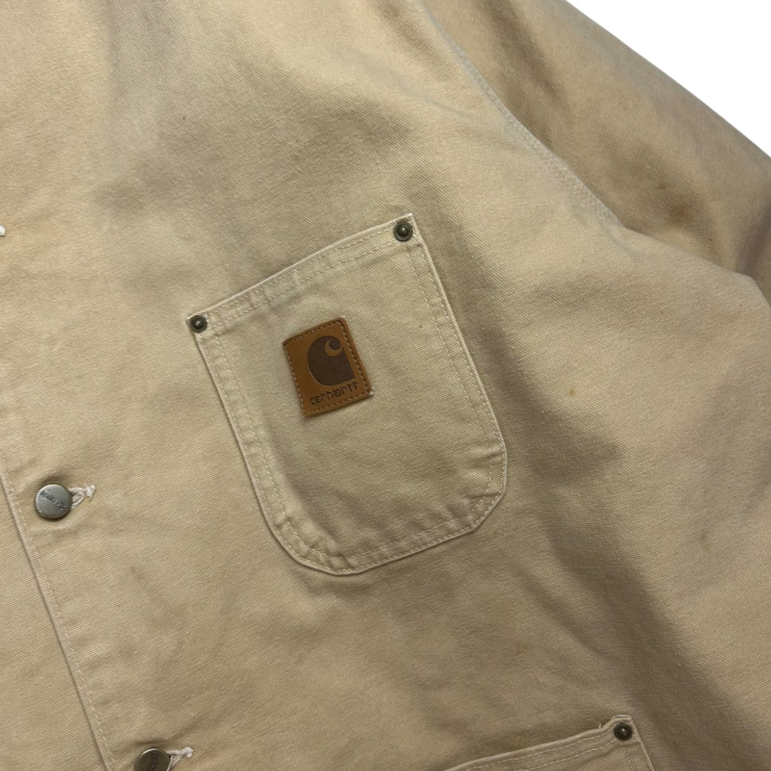 Vintage Carhartt Button Up Jacket Tan