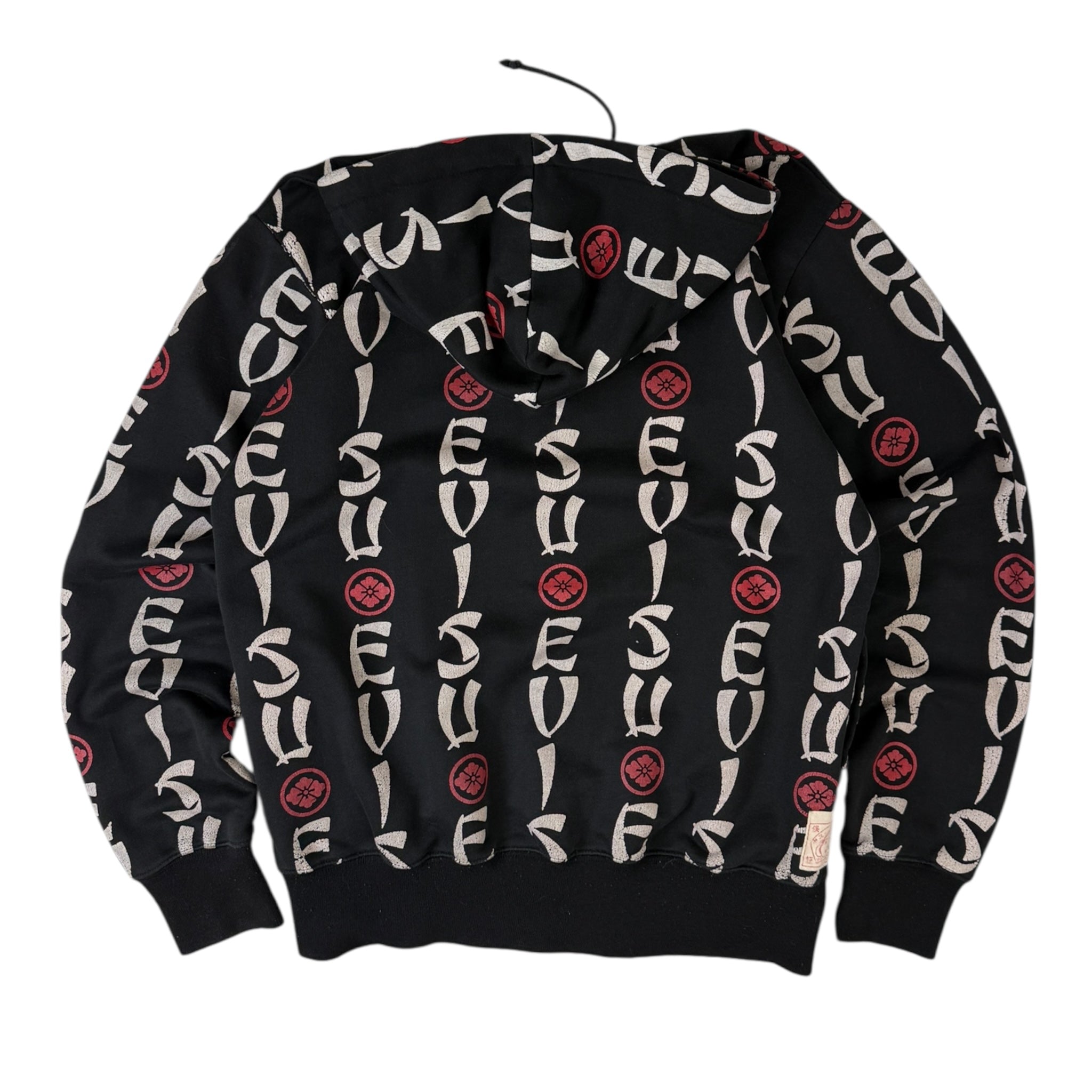 Evisu All Over Print Hoodie Black