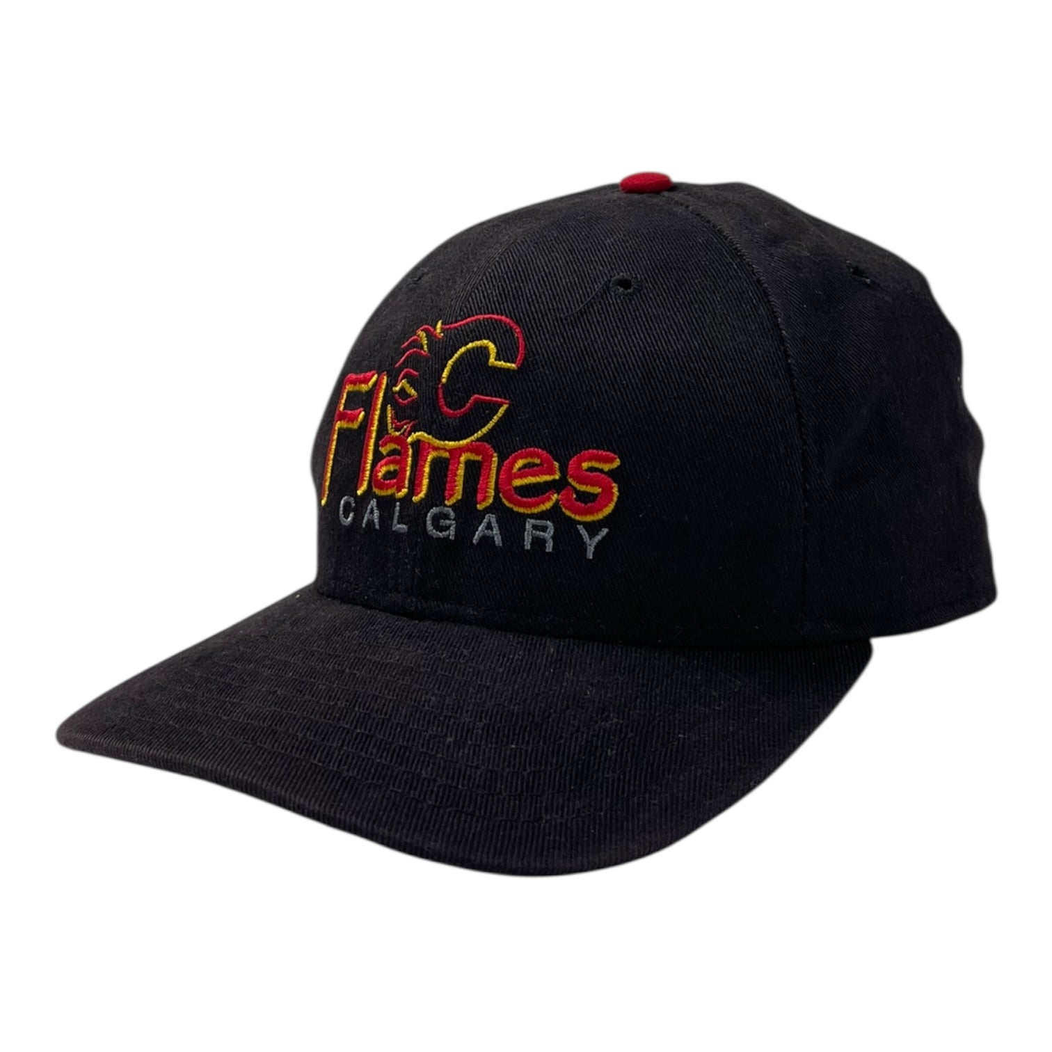 Vintage Calgary Flames New Era Hat Black