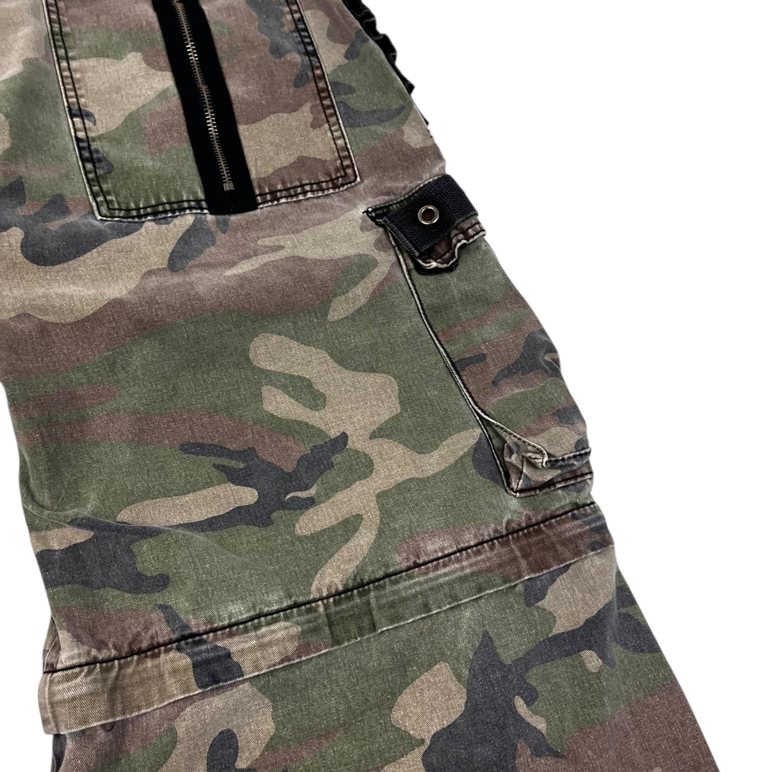 Vintage Y2K Tripp NYC Goth Rave Camo Baggy Pant