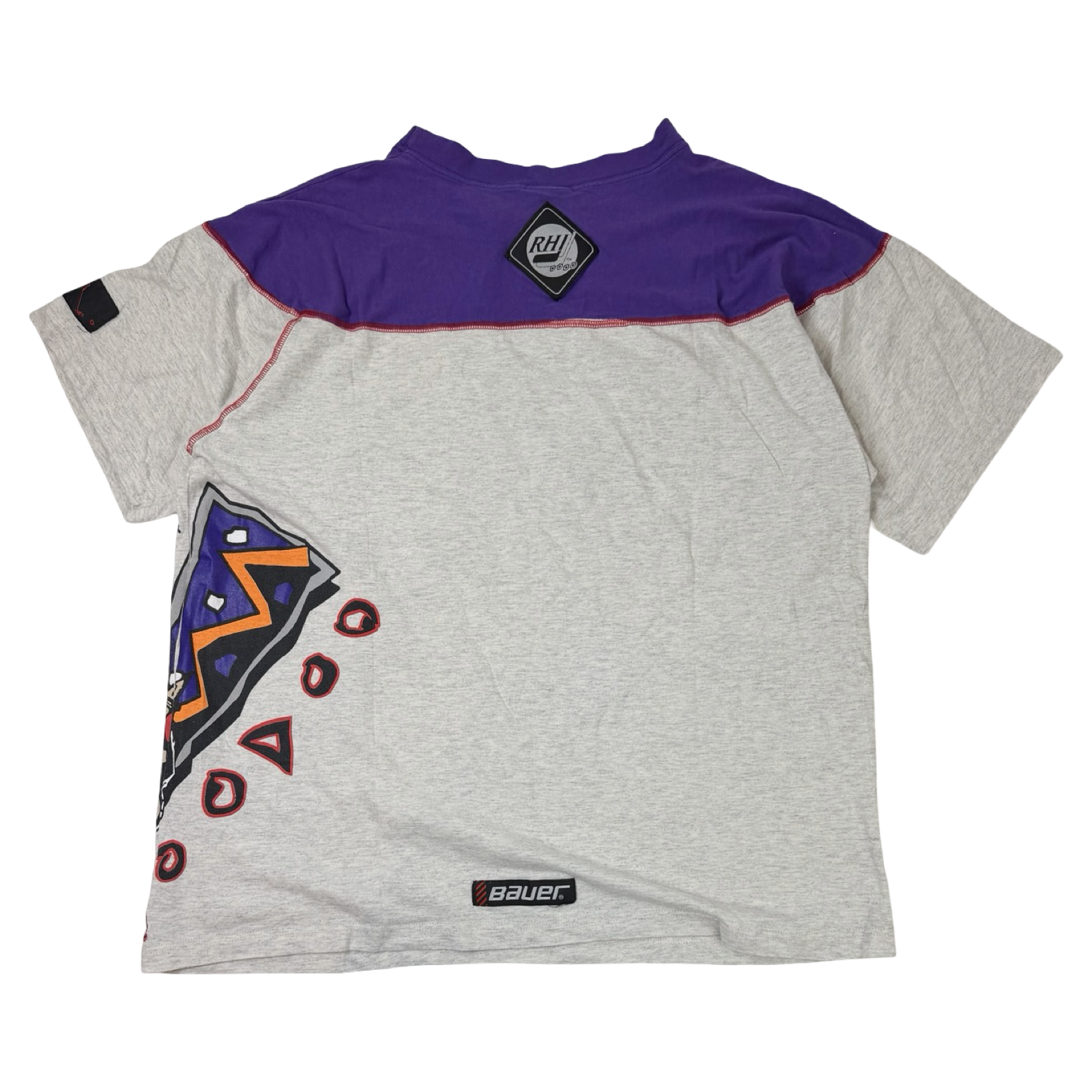 Vintage 1990s AOP Vancouver Voodoo T-Shirt Purple/White