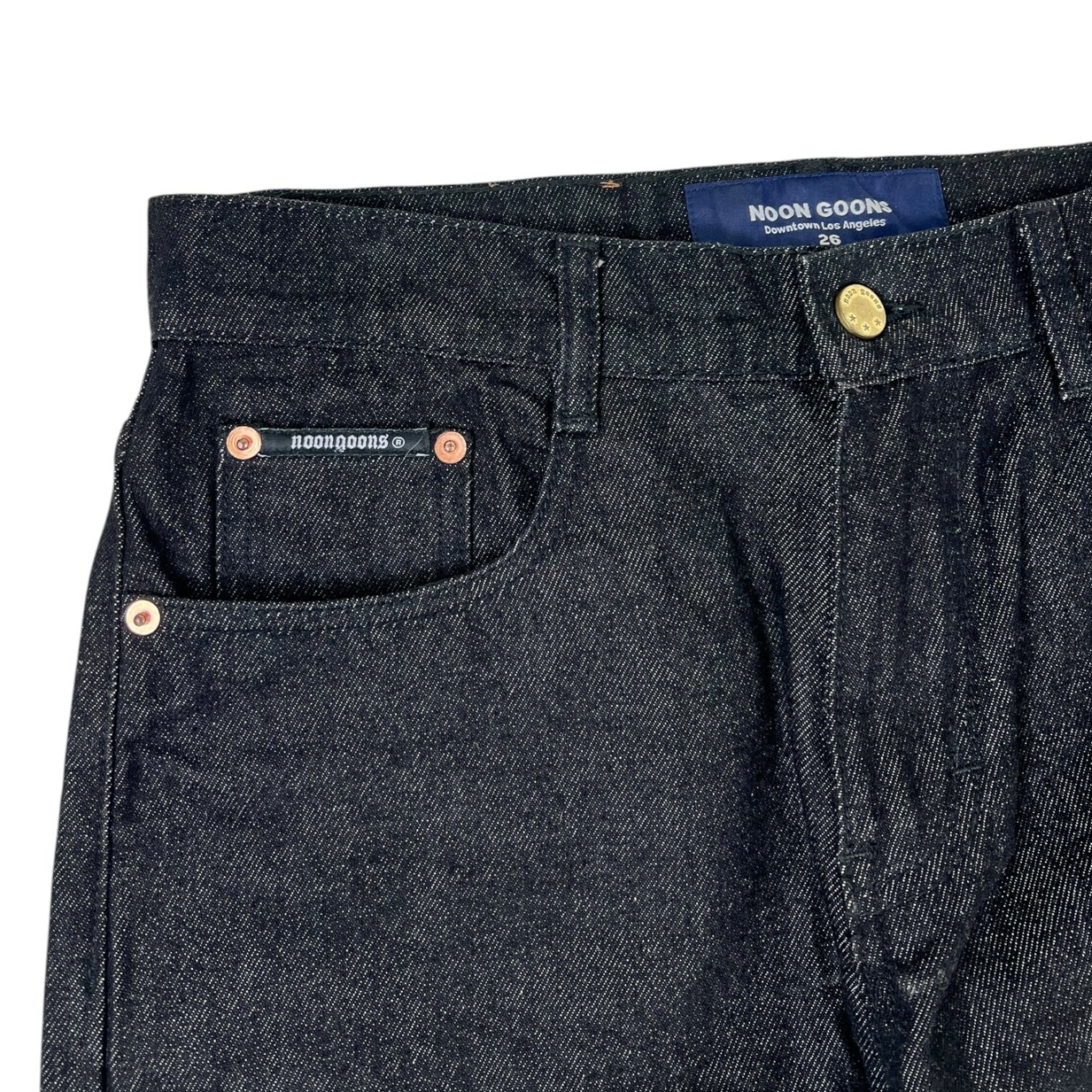 (W) Noon Goons Downtown LA Black Denim Jeans