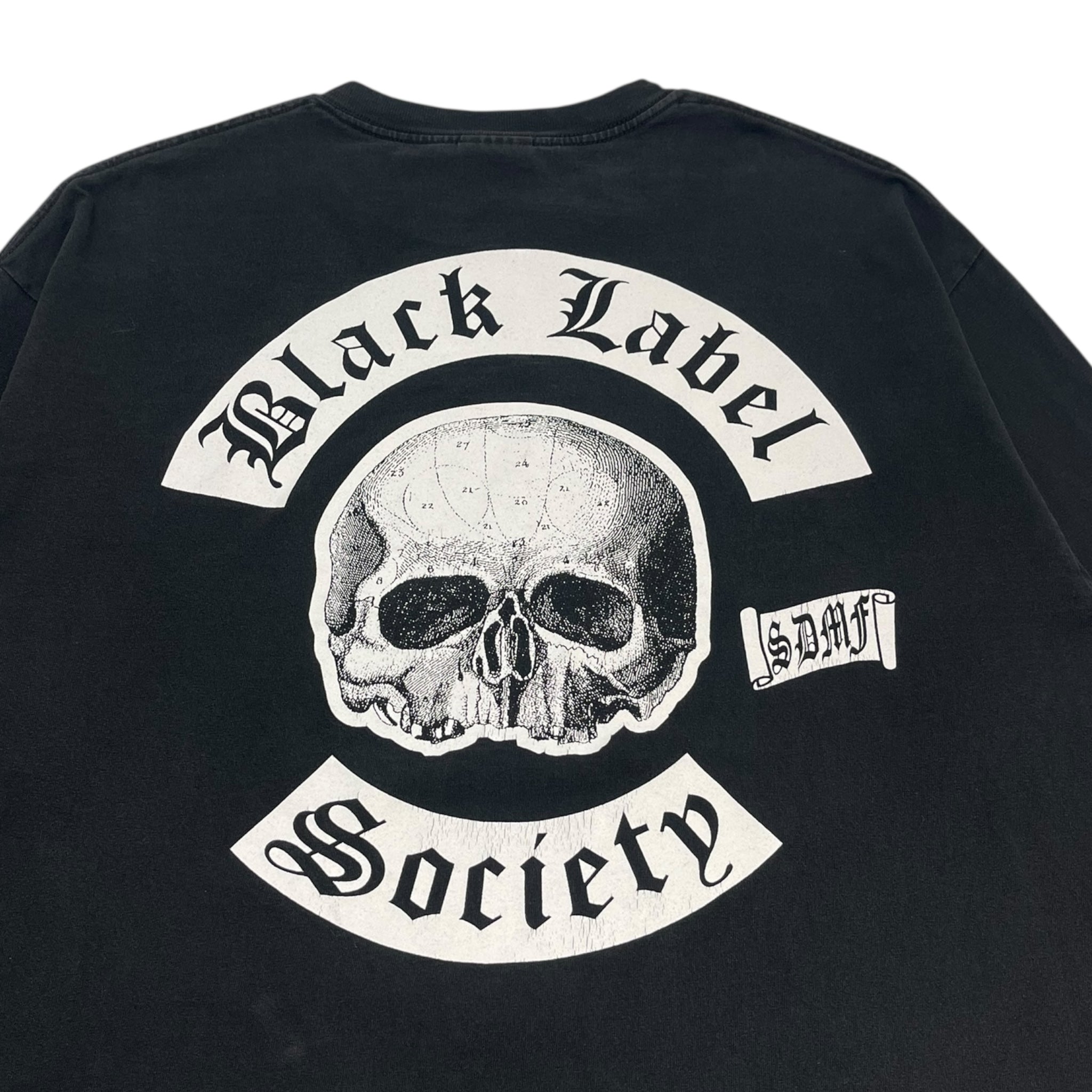 Vintage Zack Wylde ‘Black Label Society’ L/S T-Shirt Washed Black