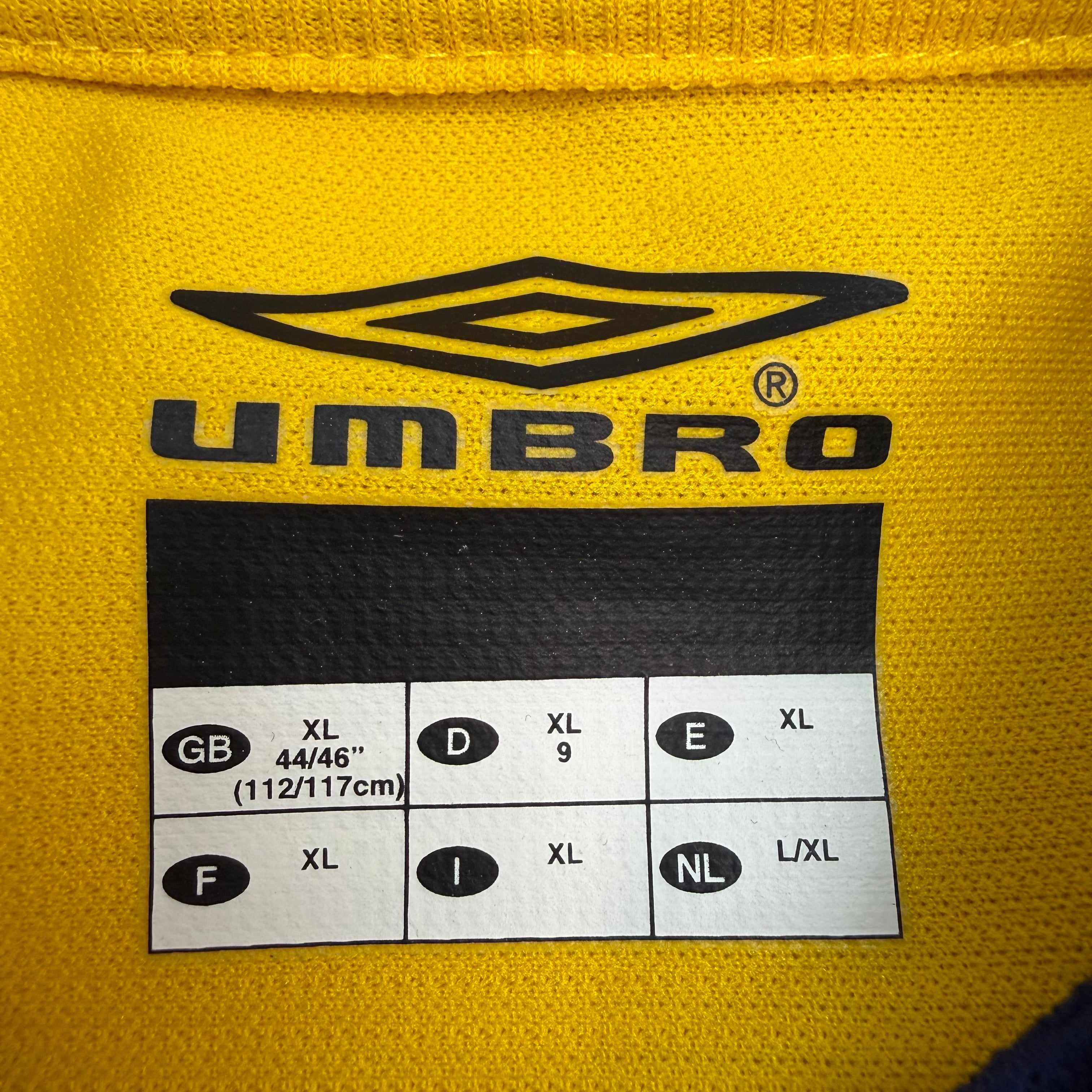 Vintage Umbro AEL Limassol Home Jersey Yellow