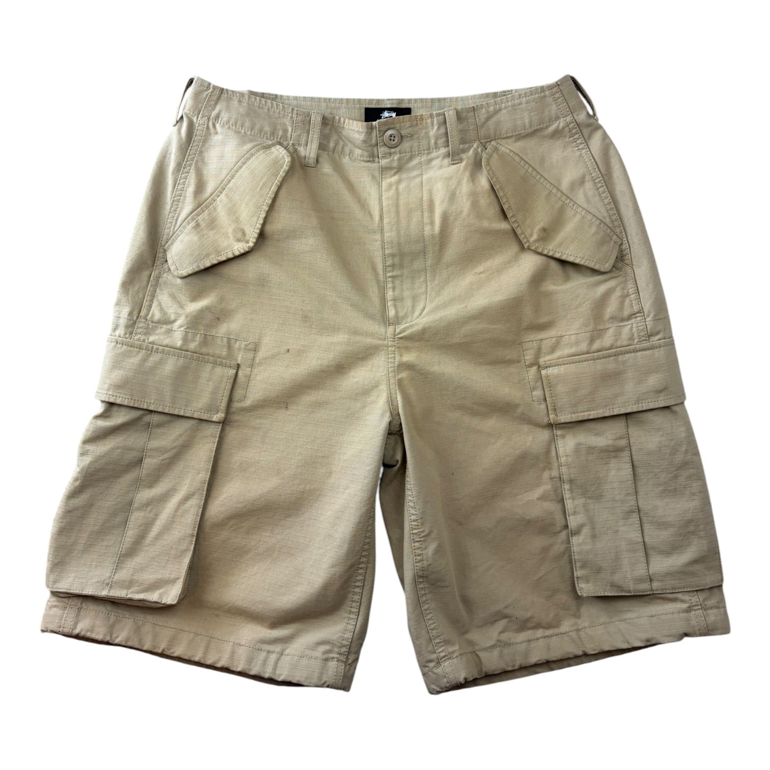 Stussy Cargo Ripstop Shorts Khaki