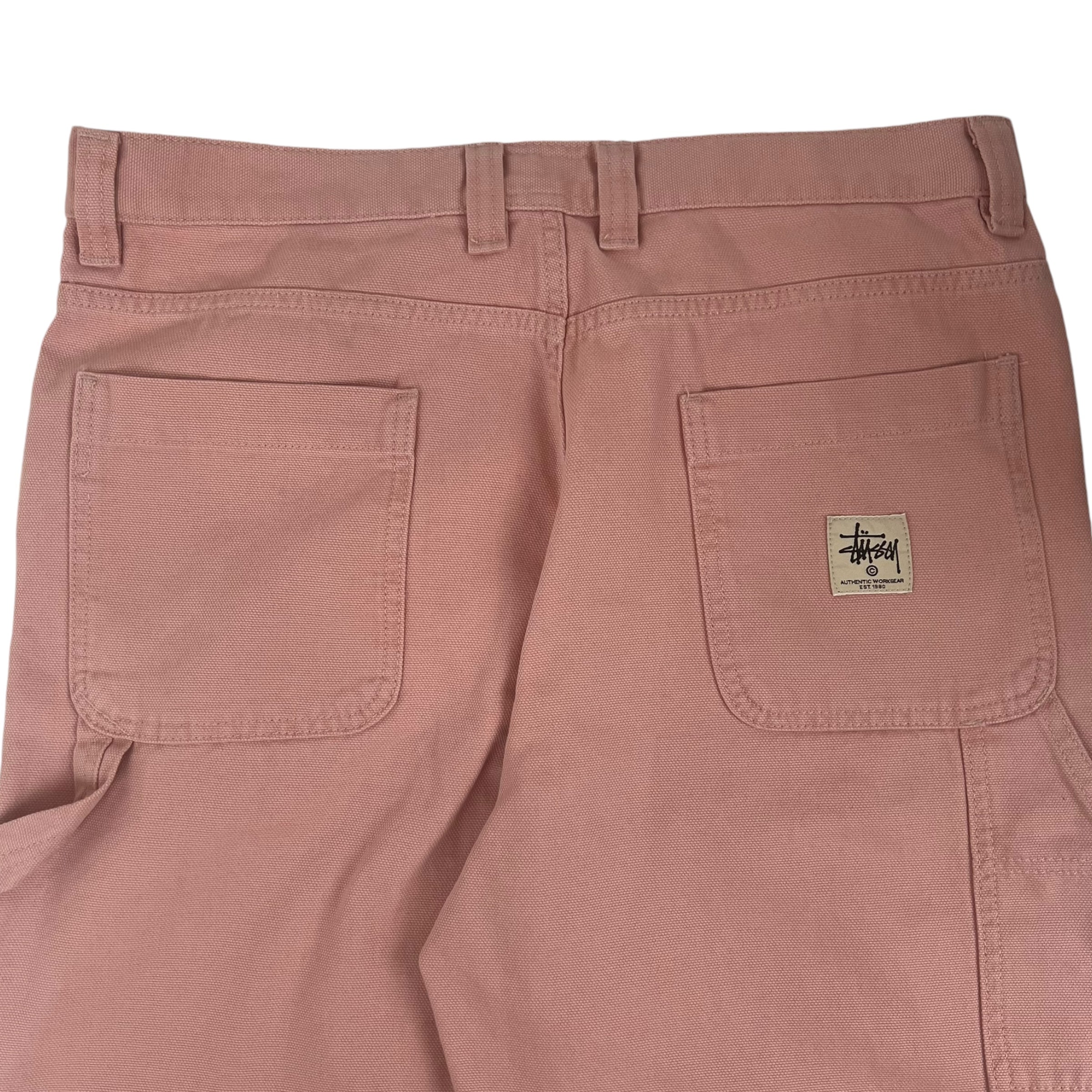 Stussy Denim Carpenter Pants Light Pink