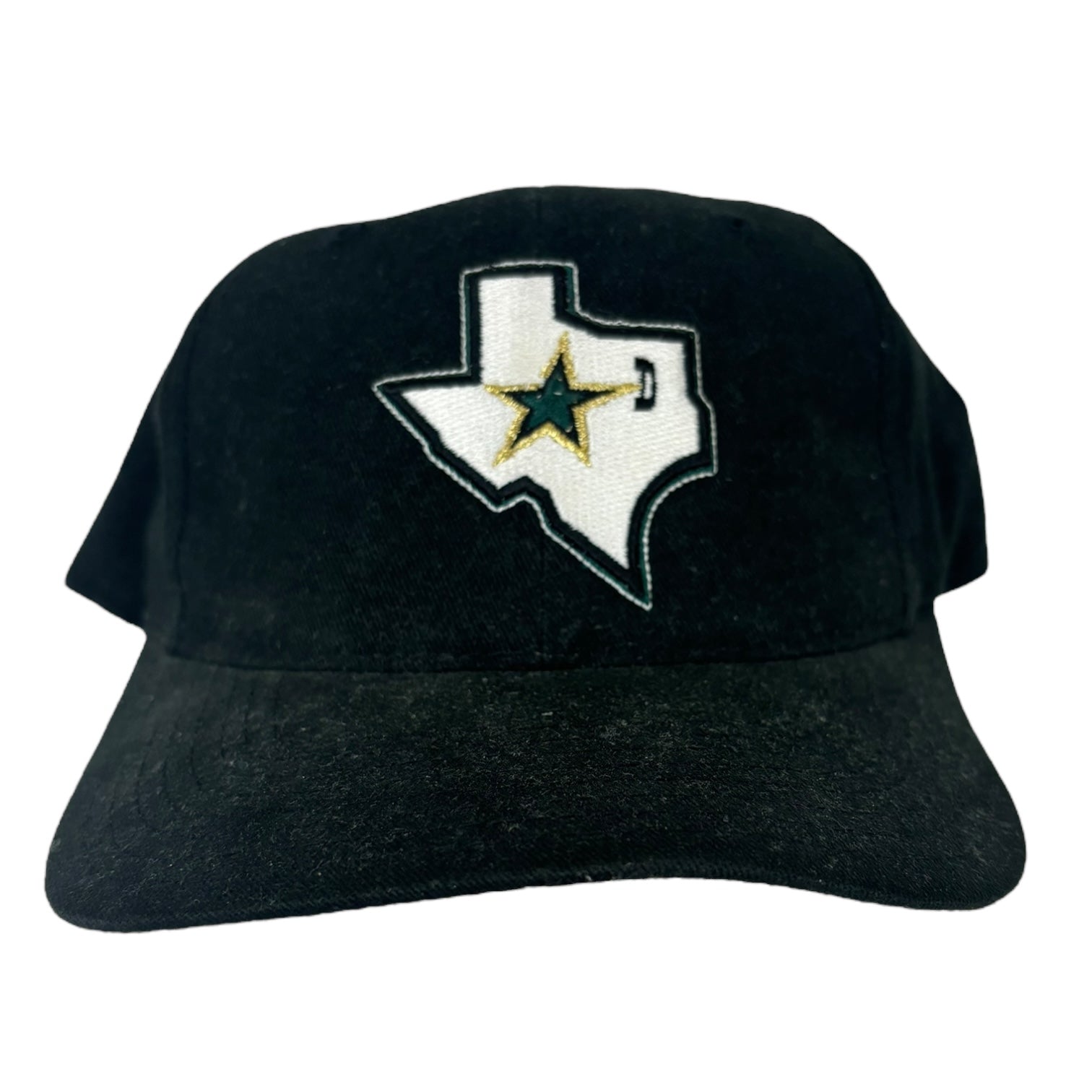 Vintage Dallas Stars State StrapBack Hat Black