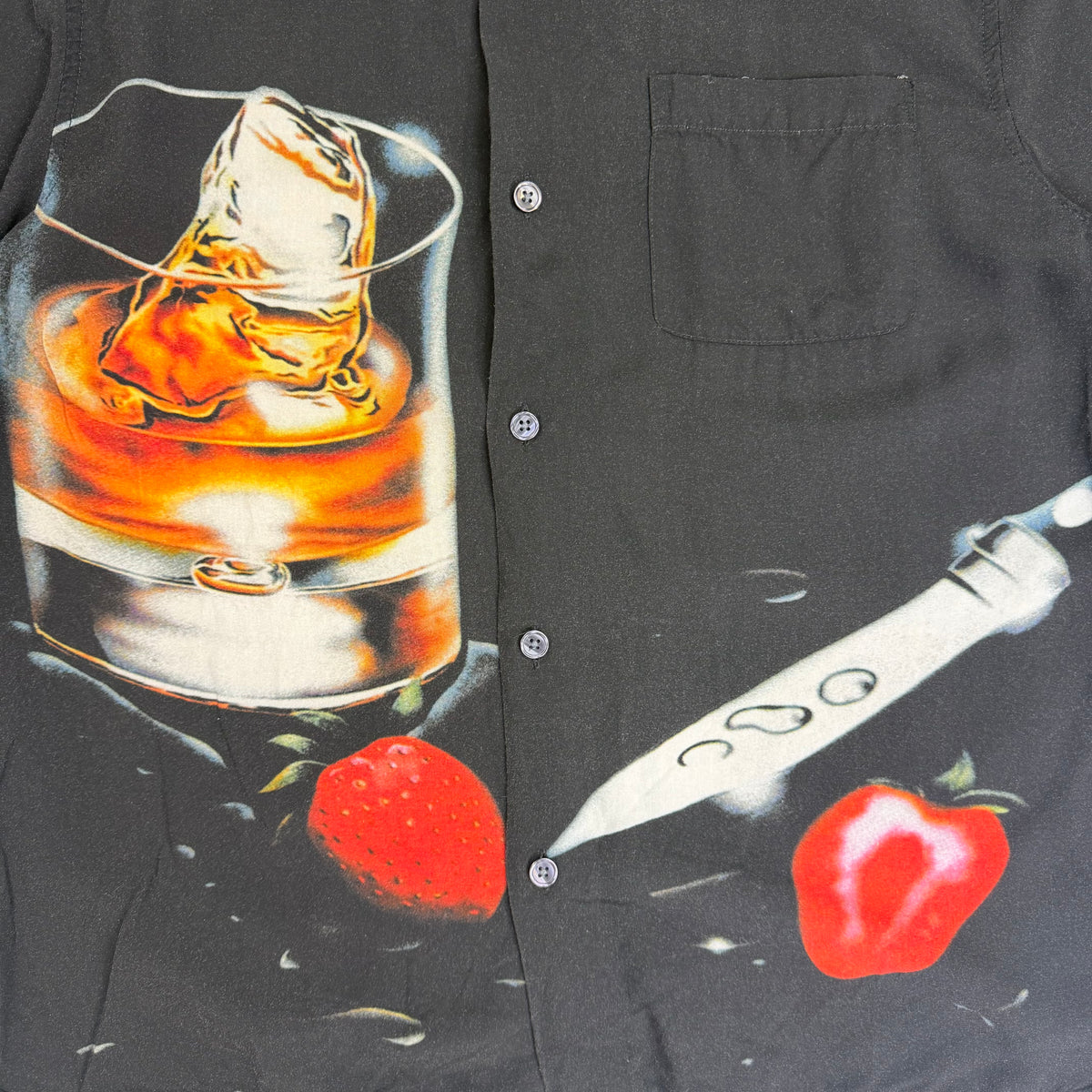 Stussy Cocktail SS Button Up Shirt Black