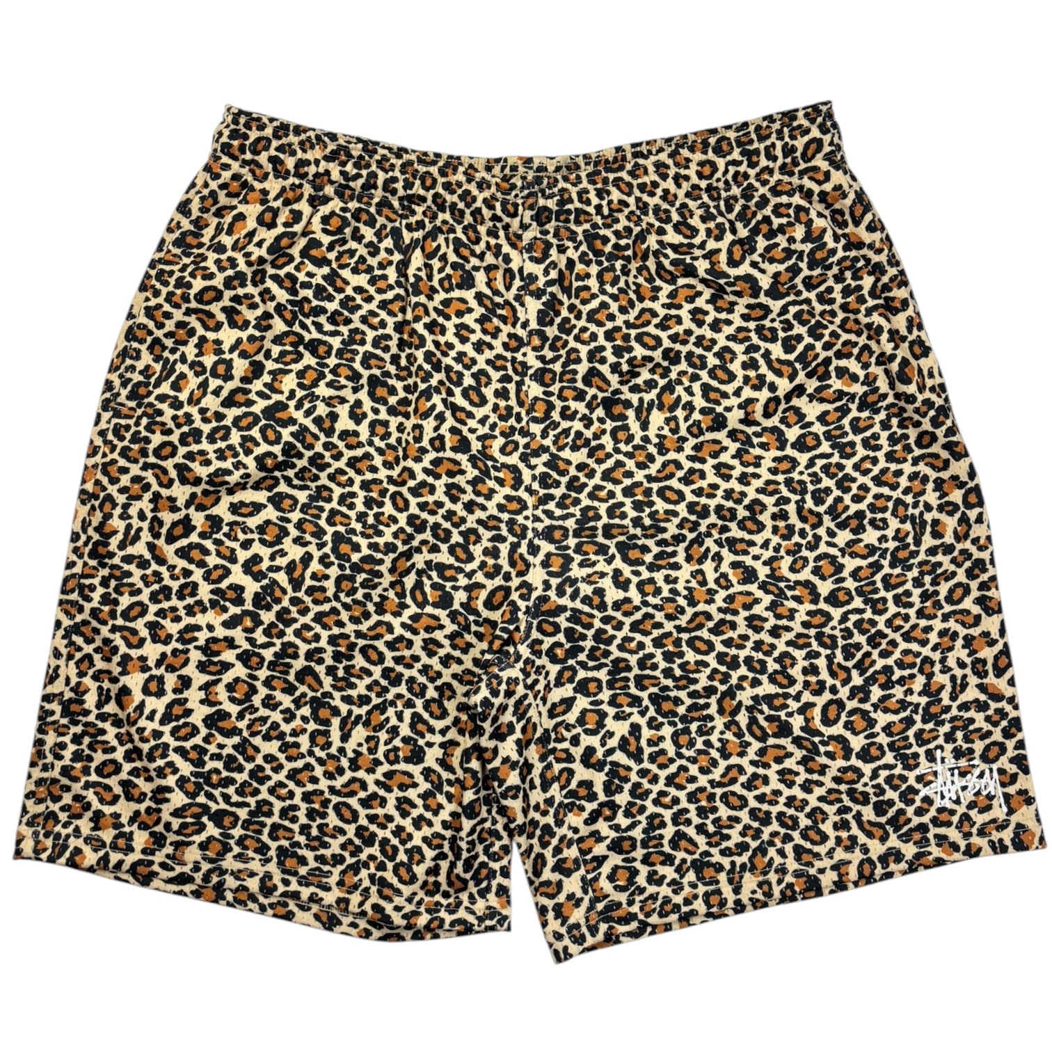 Stussy Leopard Print Mesh Shorts