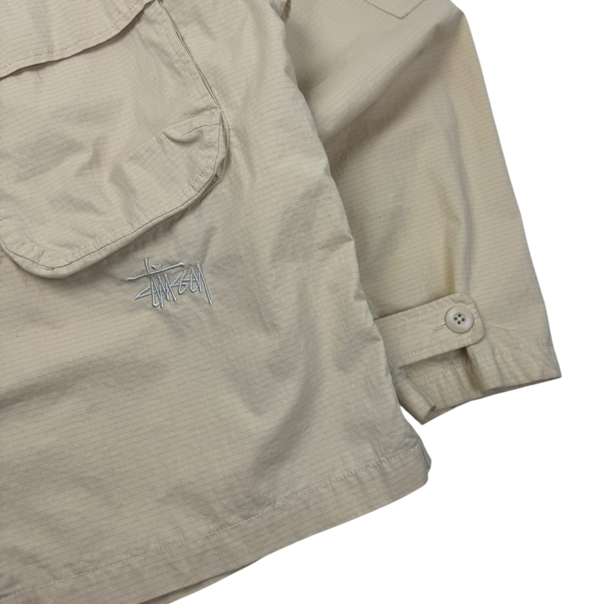 Stussy Military L/S Overshirt ‘Bone’