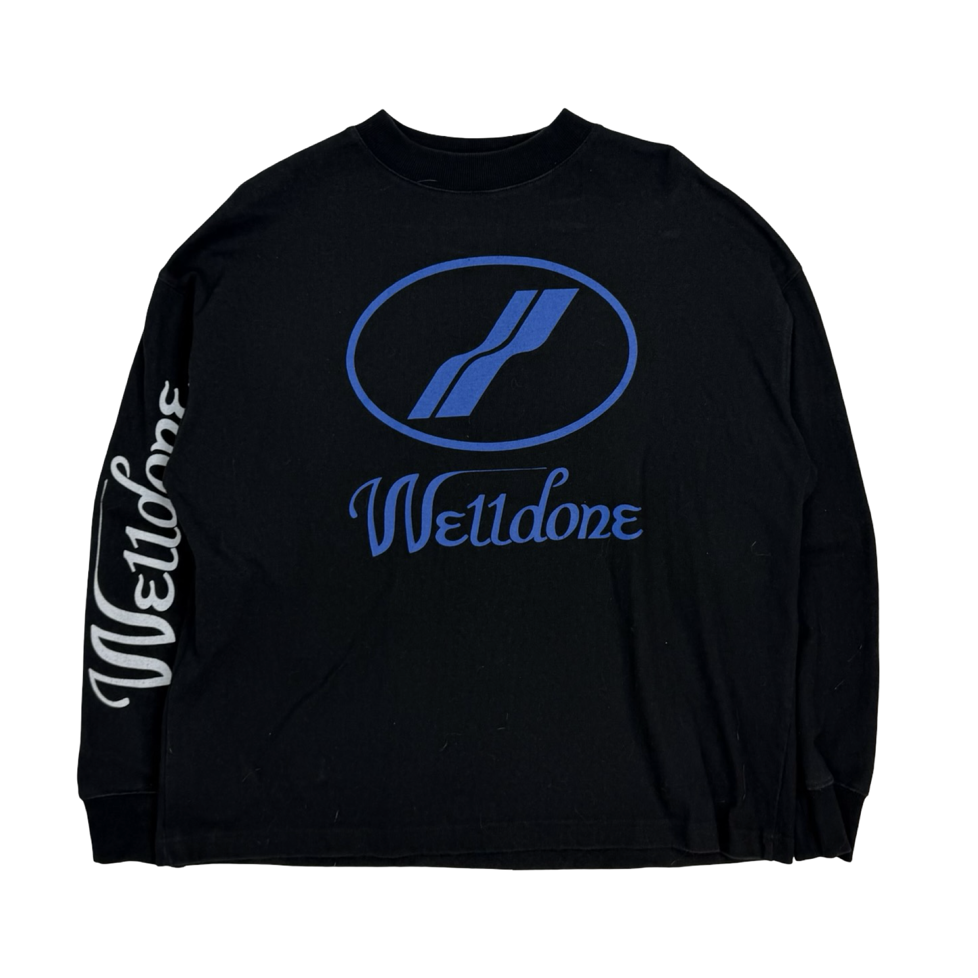 We11Done Logo Long Sleeve Shirt Black