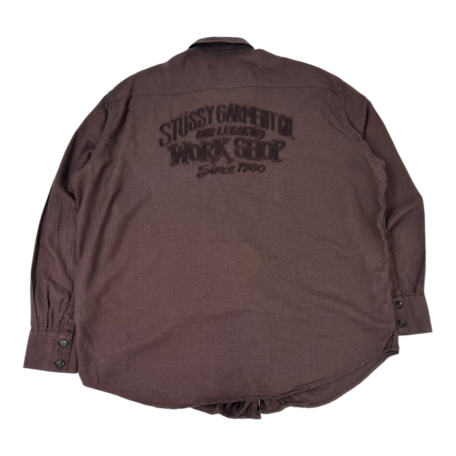 Stussy x Our Legacy Work Shop Rocco Shirt Umber Twill Flannel