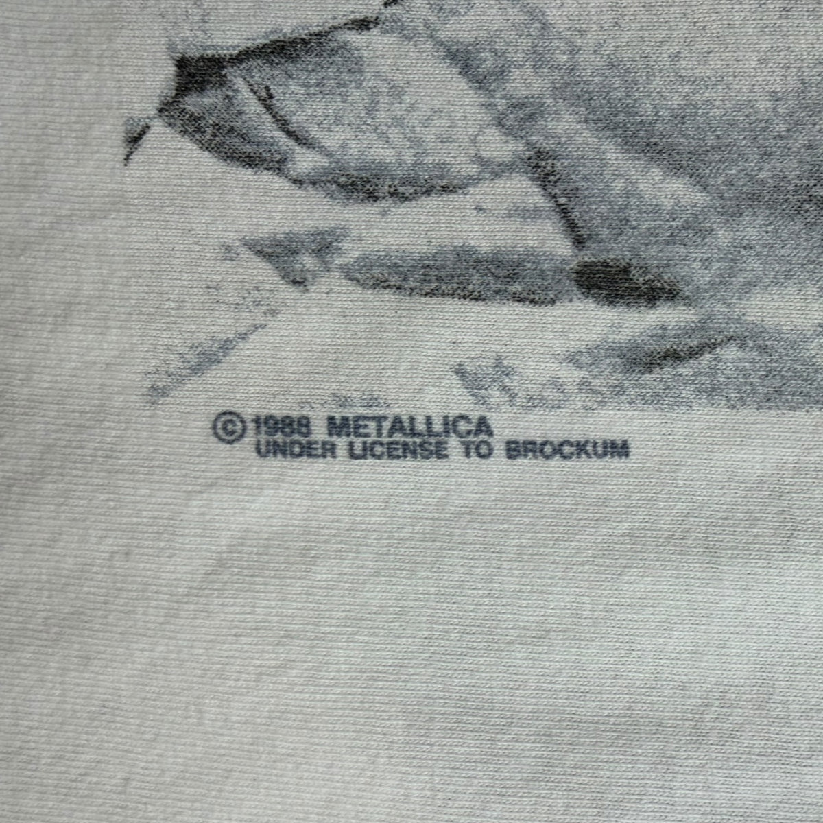 Vintage Metallica Justice For All White T-Shirt White