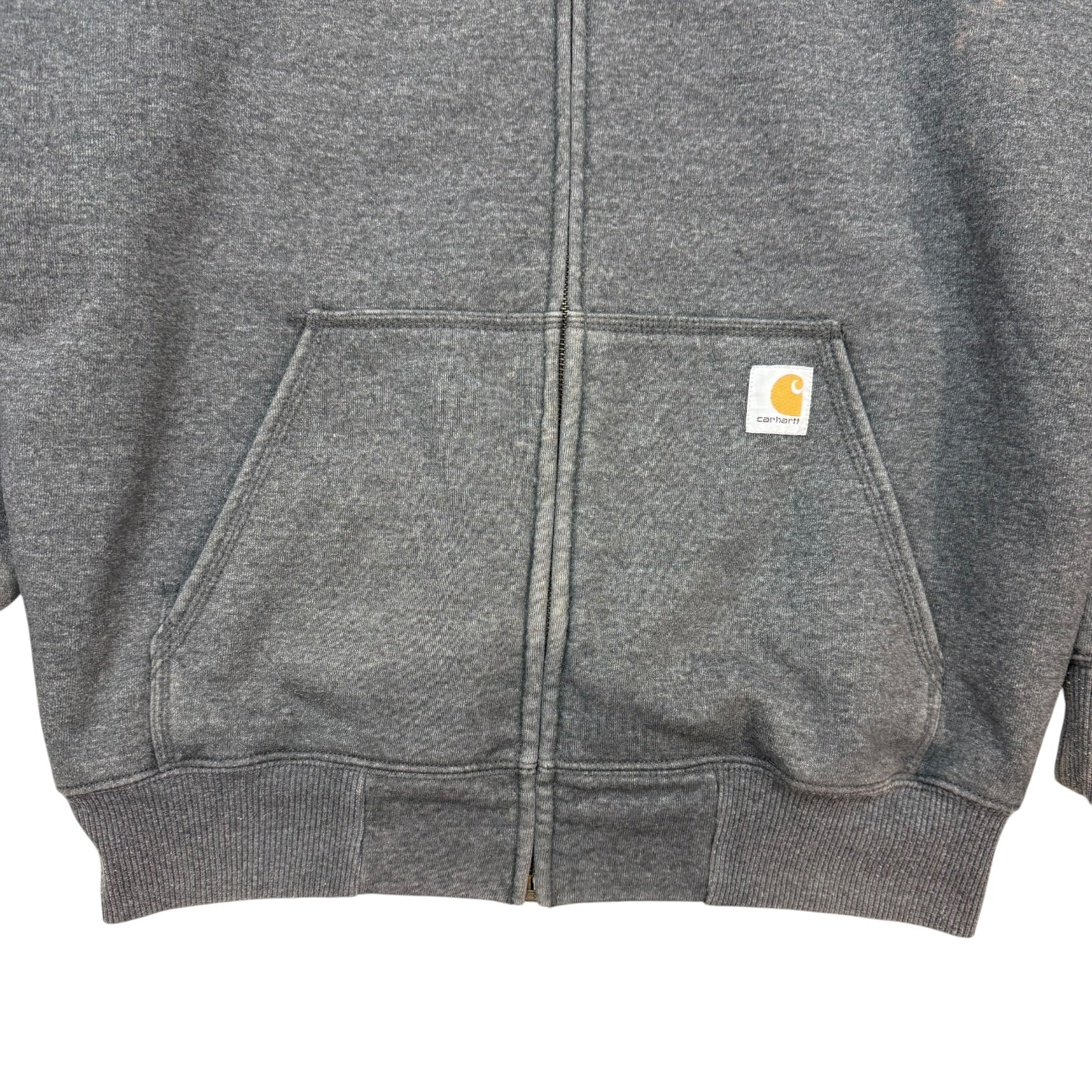 Vintage Carhartt Zip Up Hoodie Grey