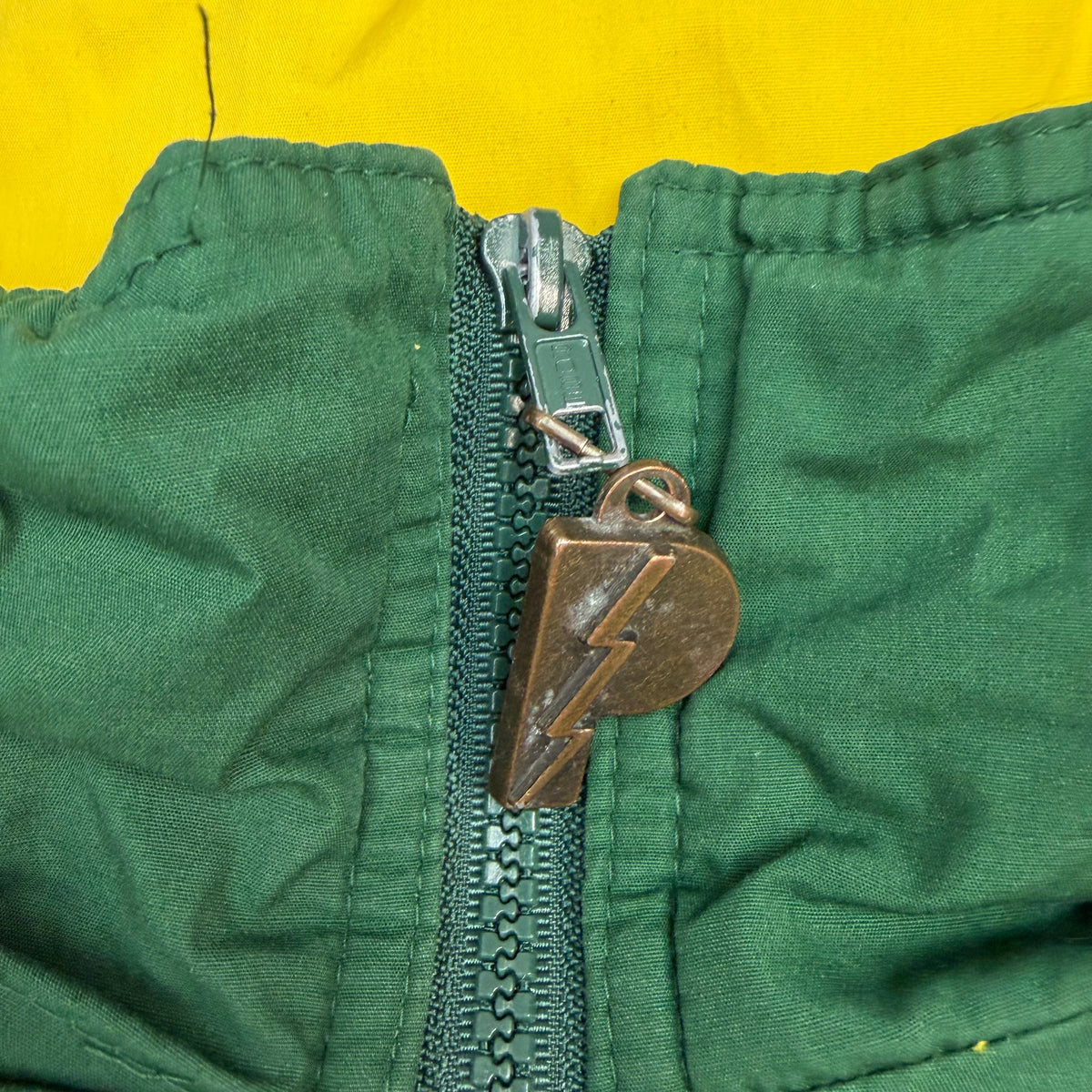 Vintage Greenbay Packers NFL Pro Player Quarter Zip Jacket Green/Yellow