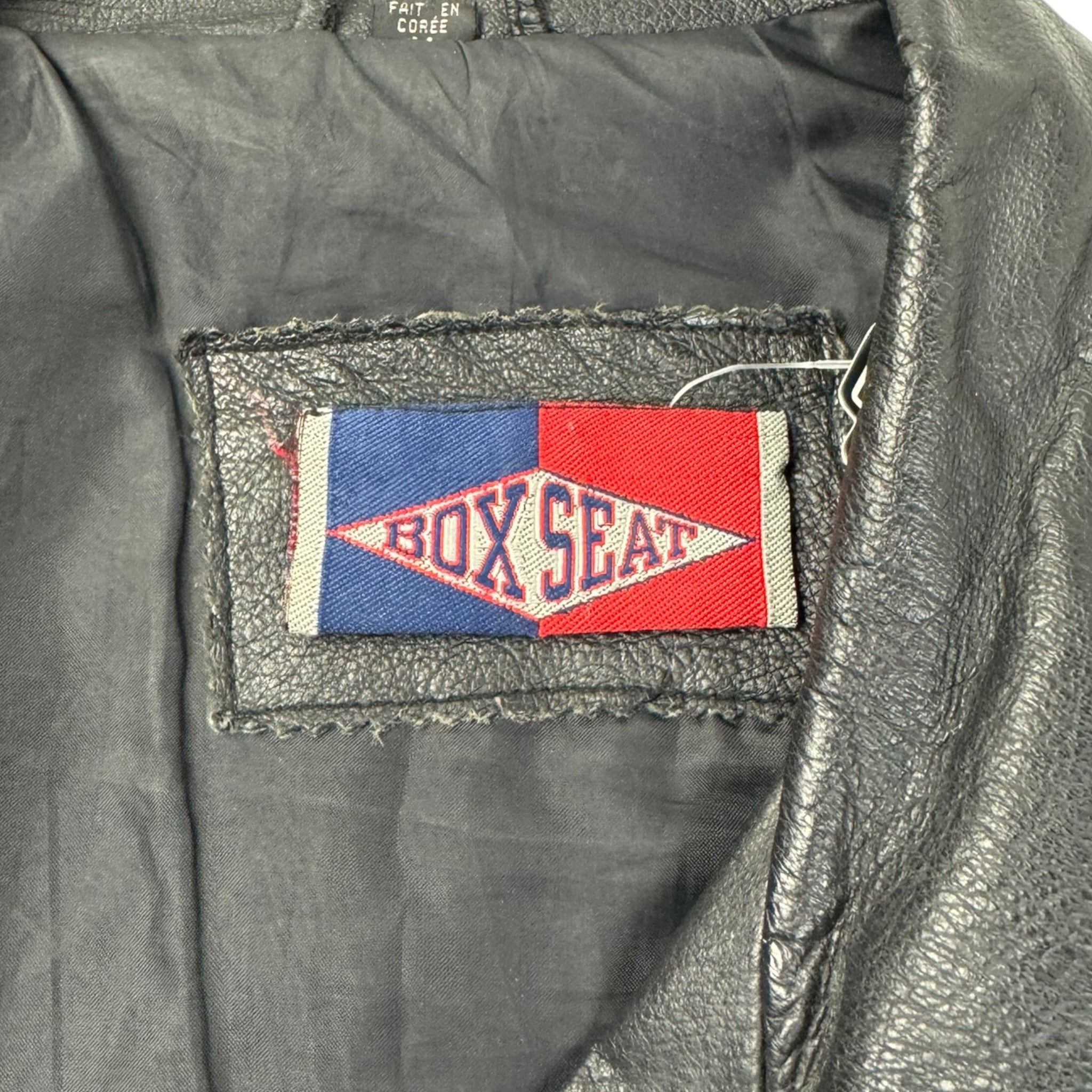 1989 Georgetown Hoyas Box Seat Leather MLB Biker Jacket
