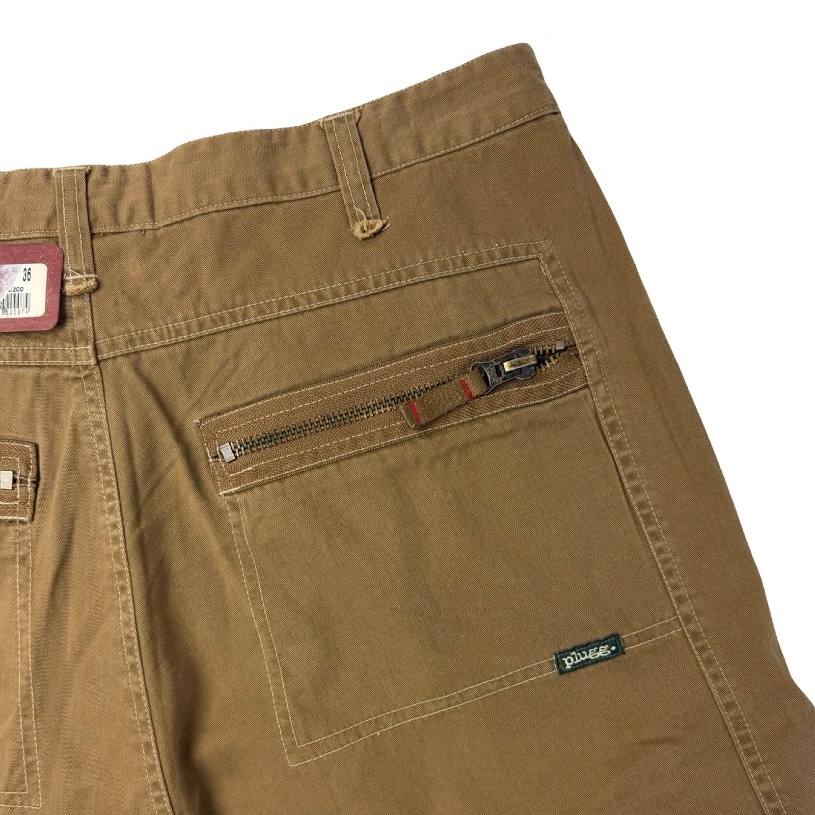 Vintage Soul Surfing Plugg Cargo Shorts Brown