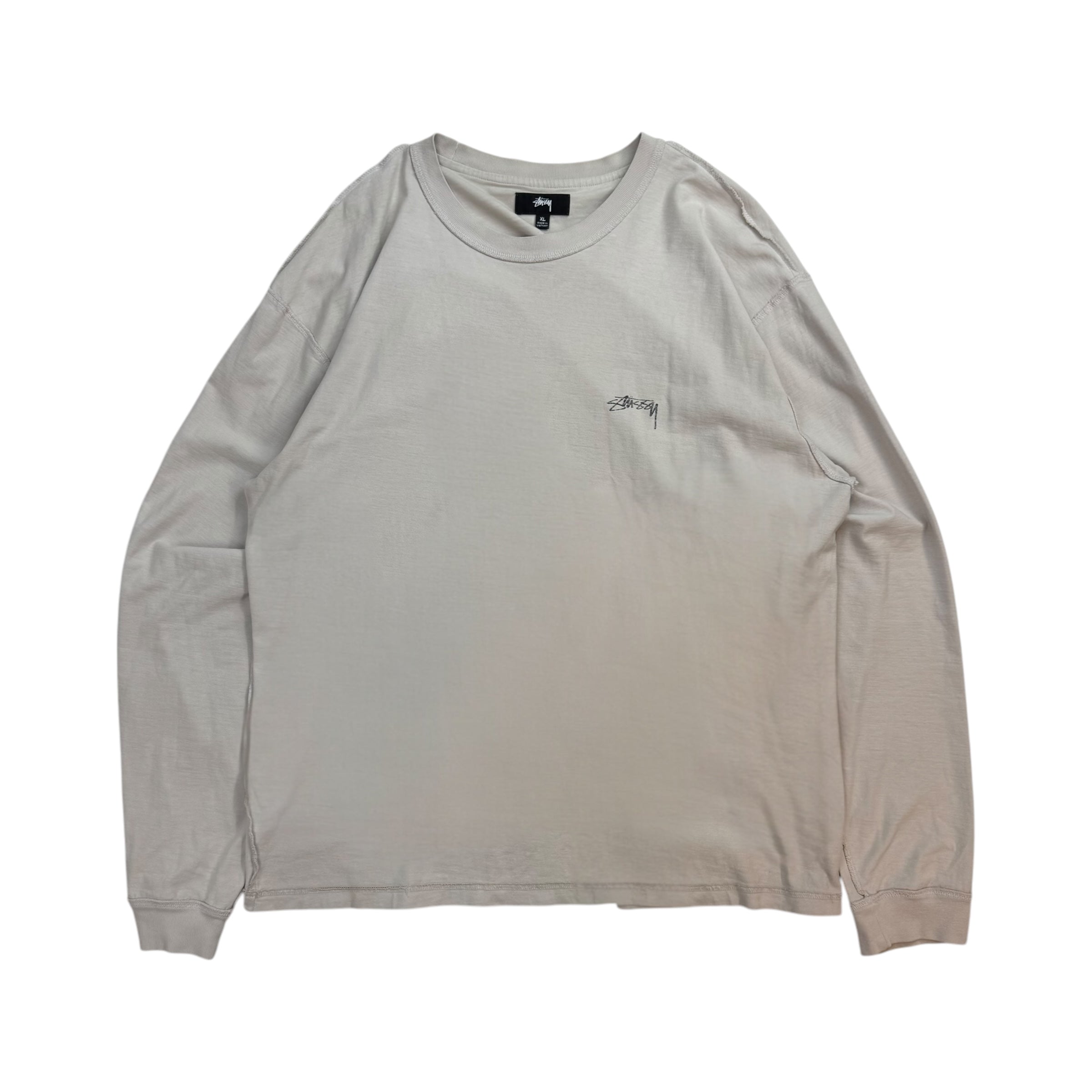 Stussy Lazy L/S Tee Bone