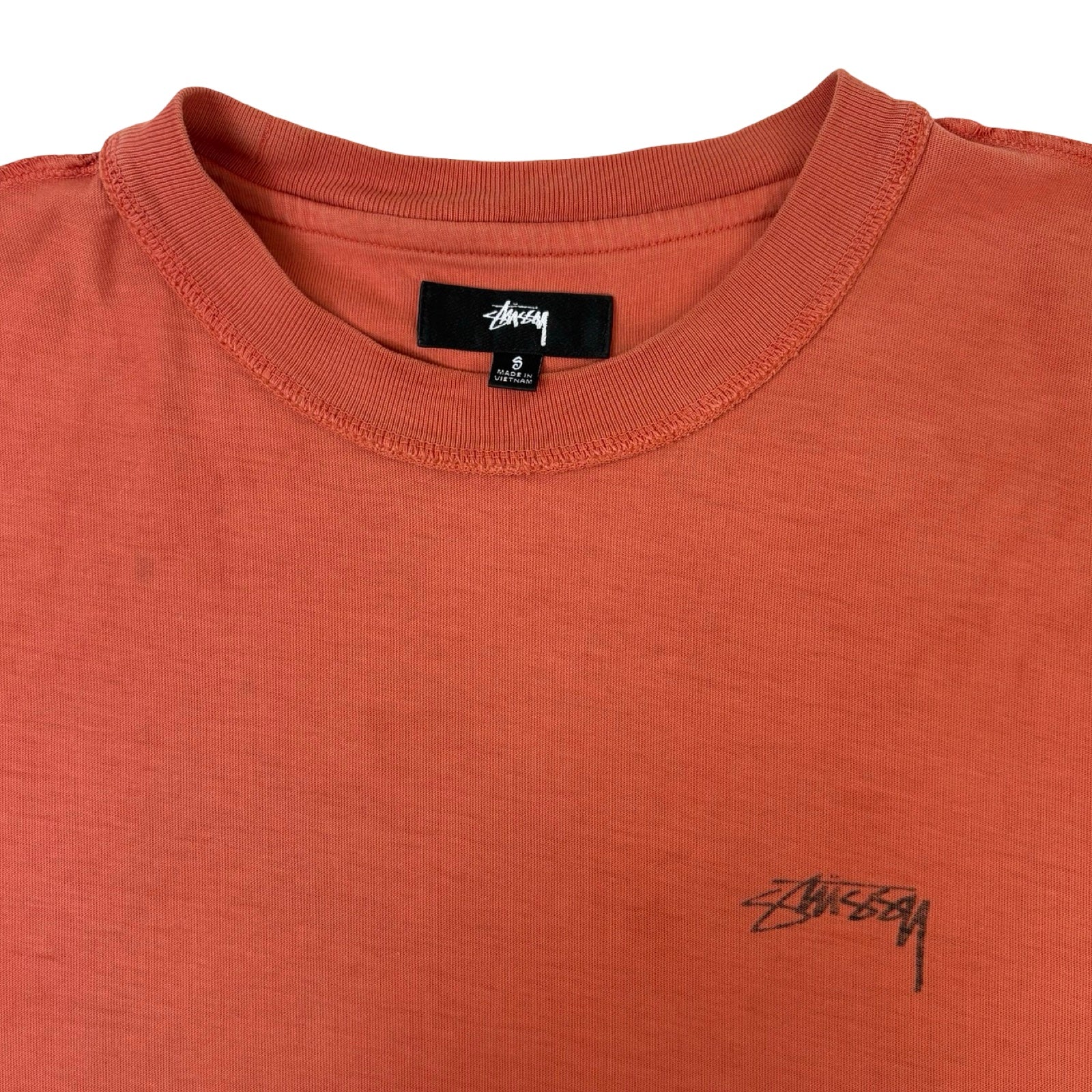 Stussy Pigment Dyed Inside Out Tee Orange