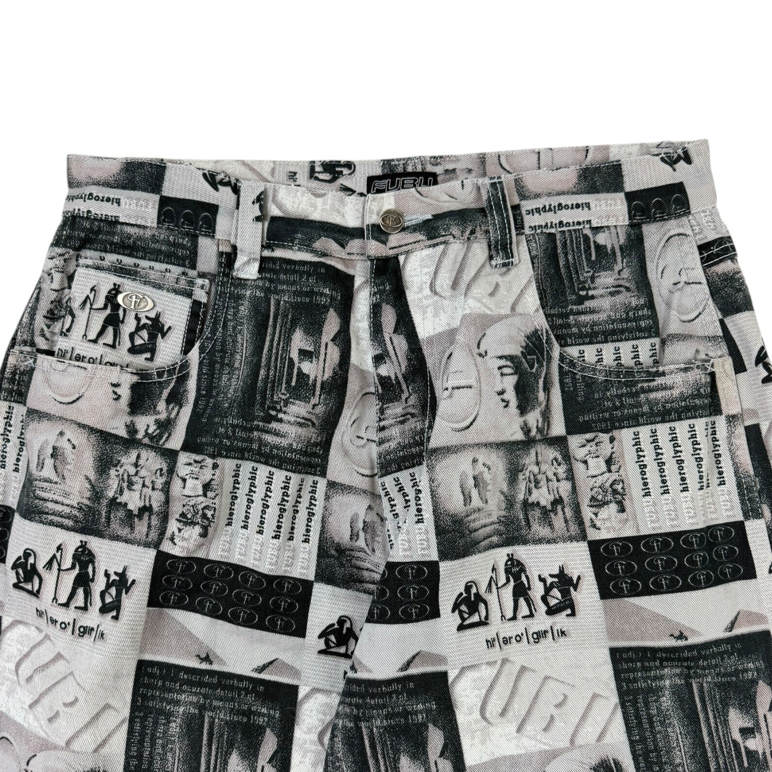 Vintage Fubu Graphic Pants White
