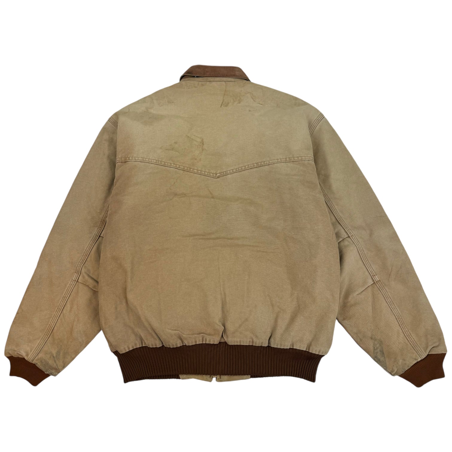 Vintage Carhartt Santa Fe Quilted Lined Jacket Tan