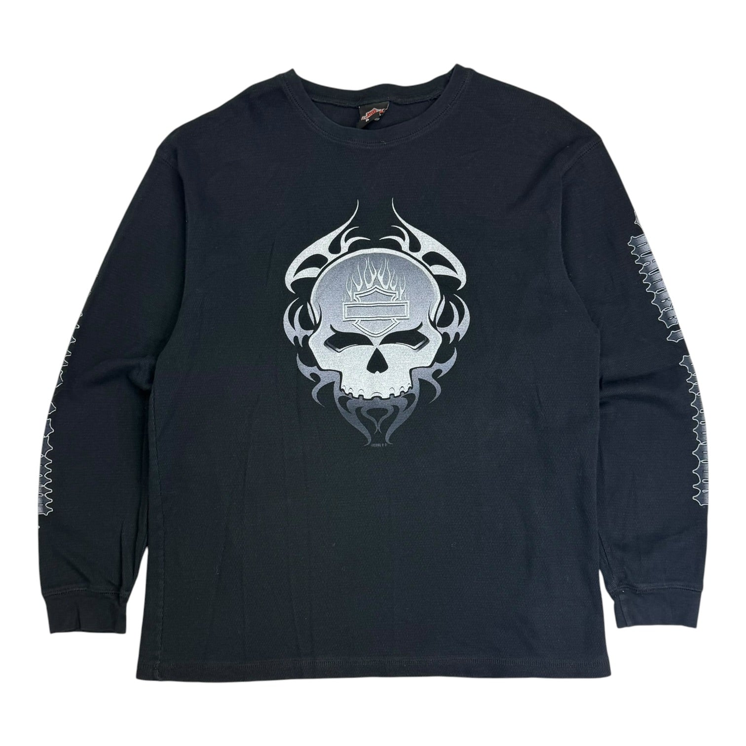 2002 Harley Davidson Of Fort McMurray Thermal L/S Tee Black