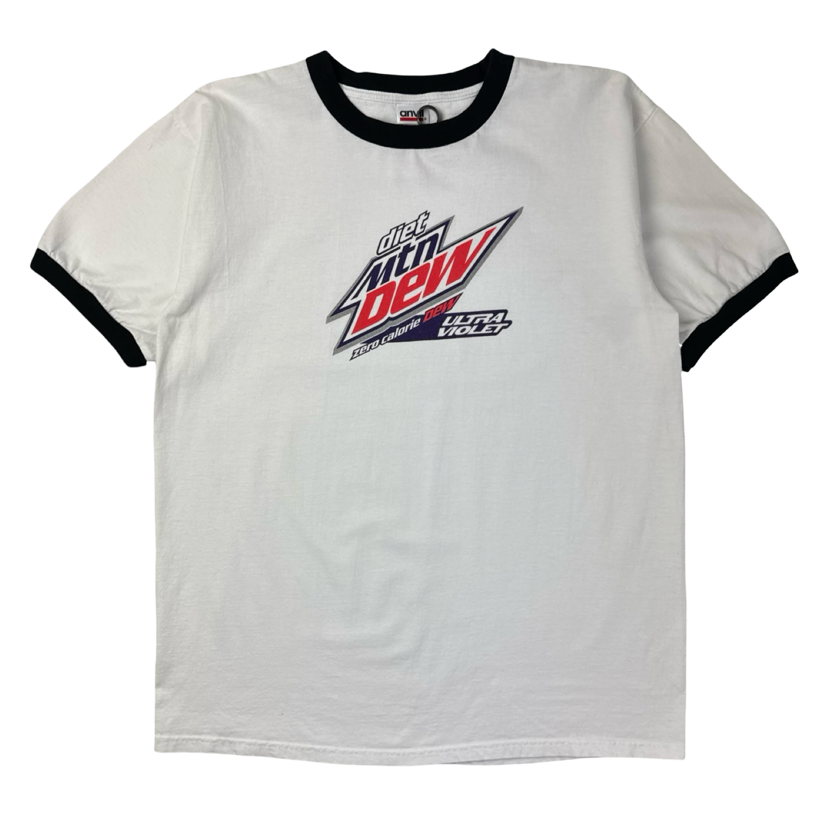 2009 Diet Mountain Dew Ultra Violet Promo Ringer T-Shirt