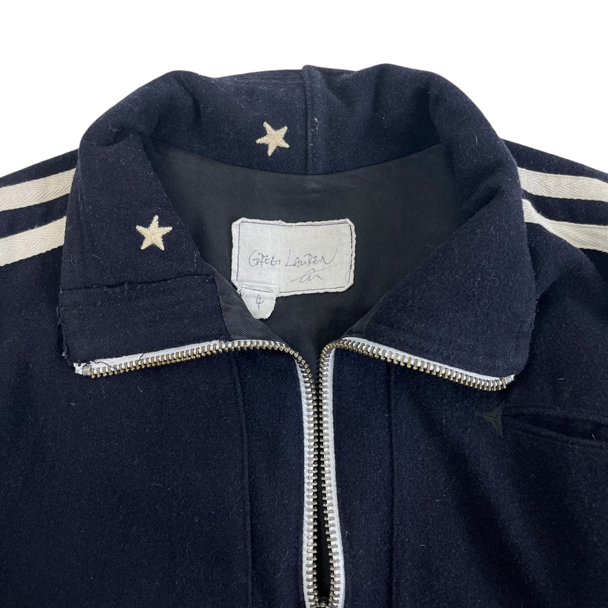 Greg Lauren Navy Sailor Track Jacket