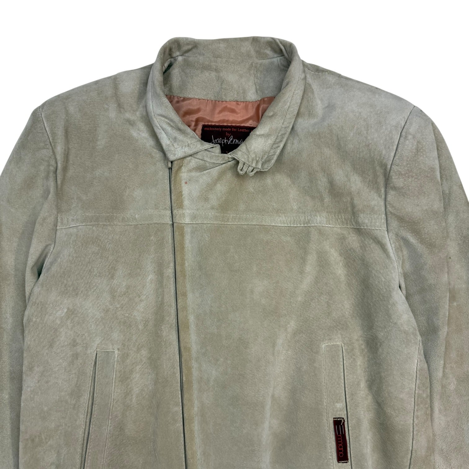 (W) Vintage Joseph Ermano Suede Jacket Light Tan
