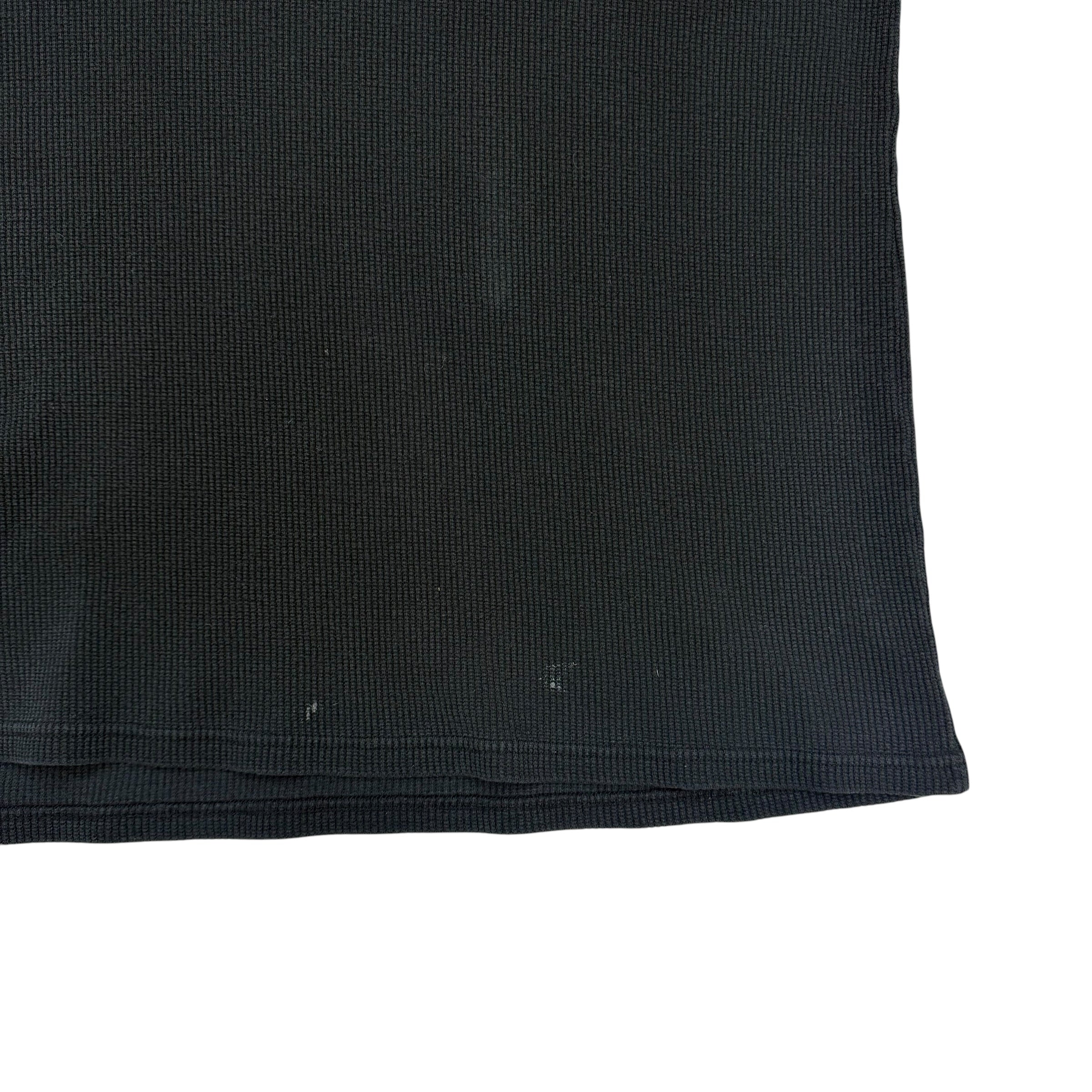 Vintage Harley Davidson Edmonton Flame Thermal Longsleeve Black
