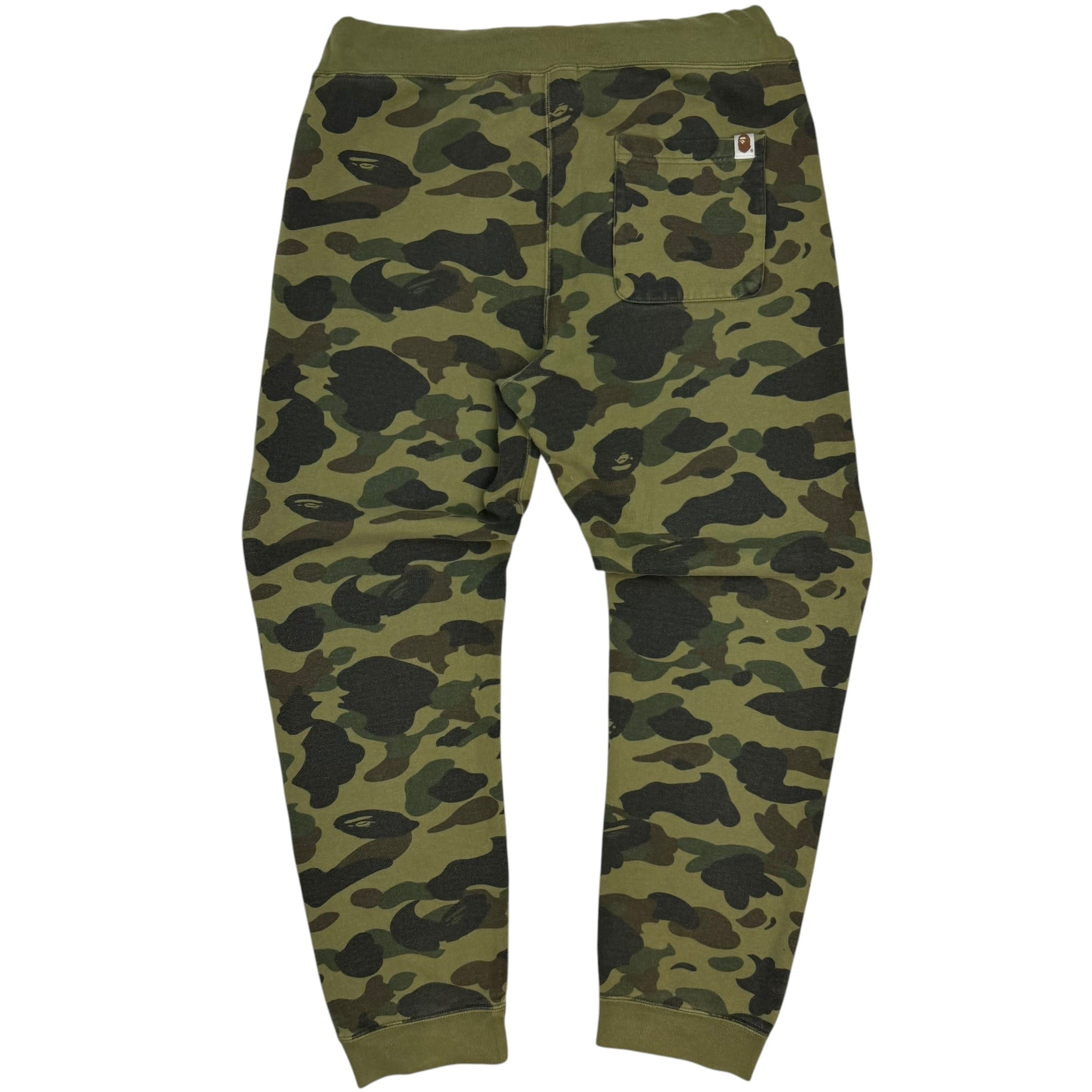 Bape 1st Camo Shark Sweatpants Green