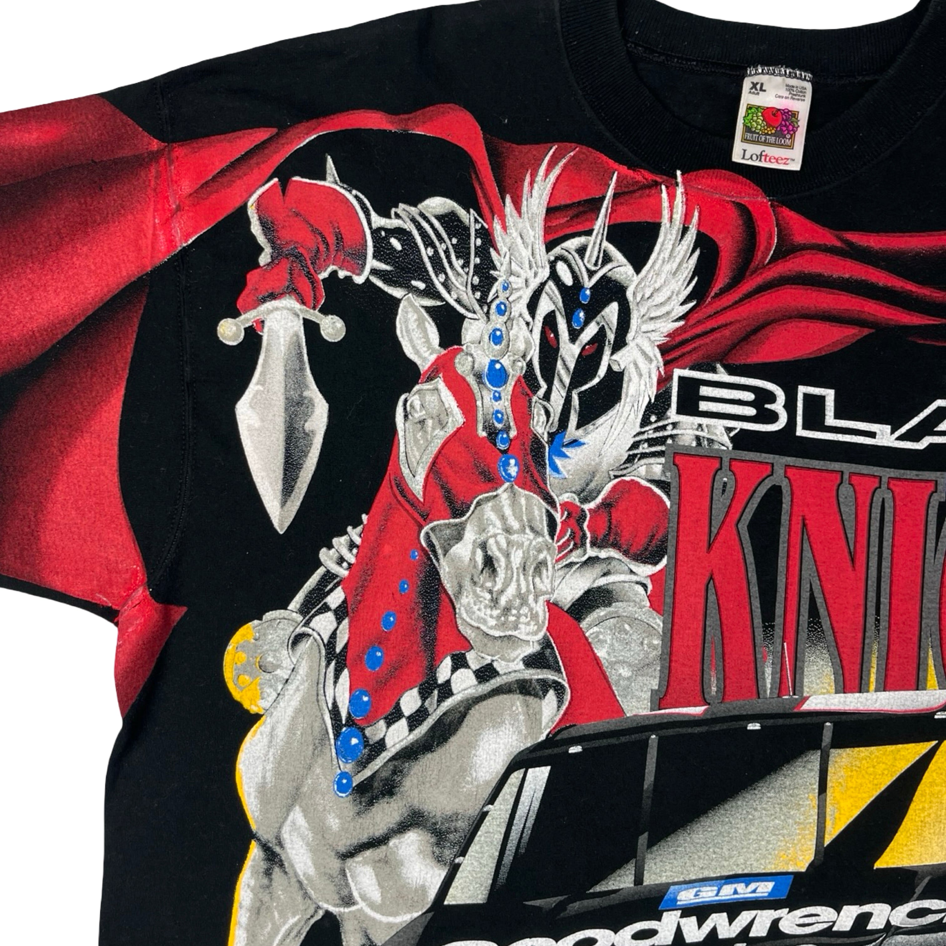 Vintage Dale Earnhardt Black Knight NASCAR AOP T-Shirt