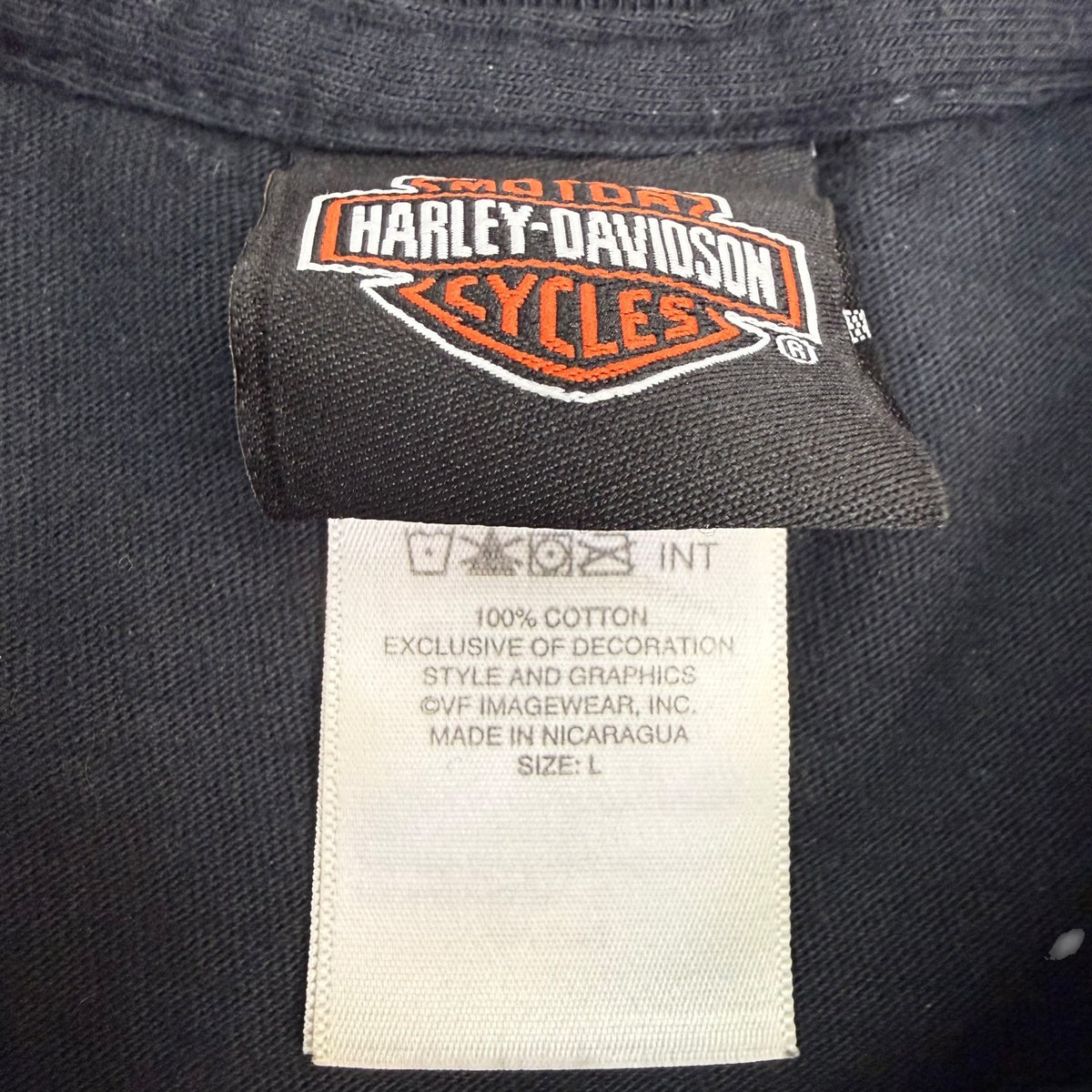 Vintage Harley Davidson Of The Cayman Islands L/S Tee Black