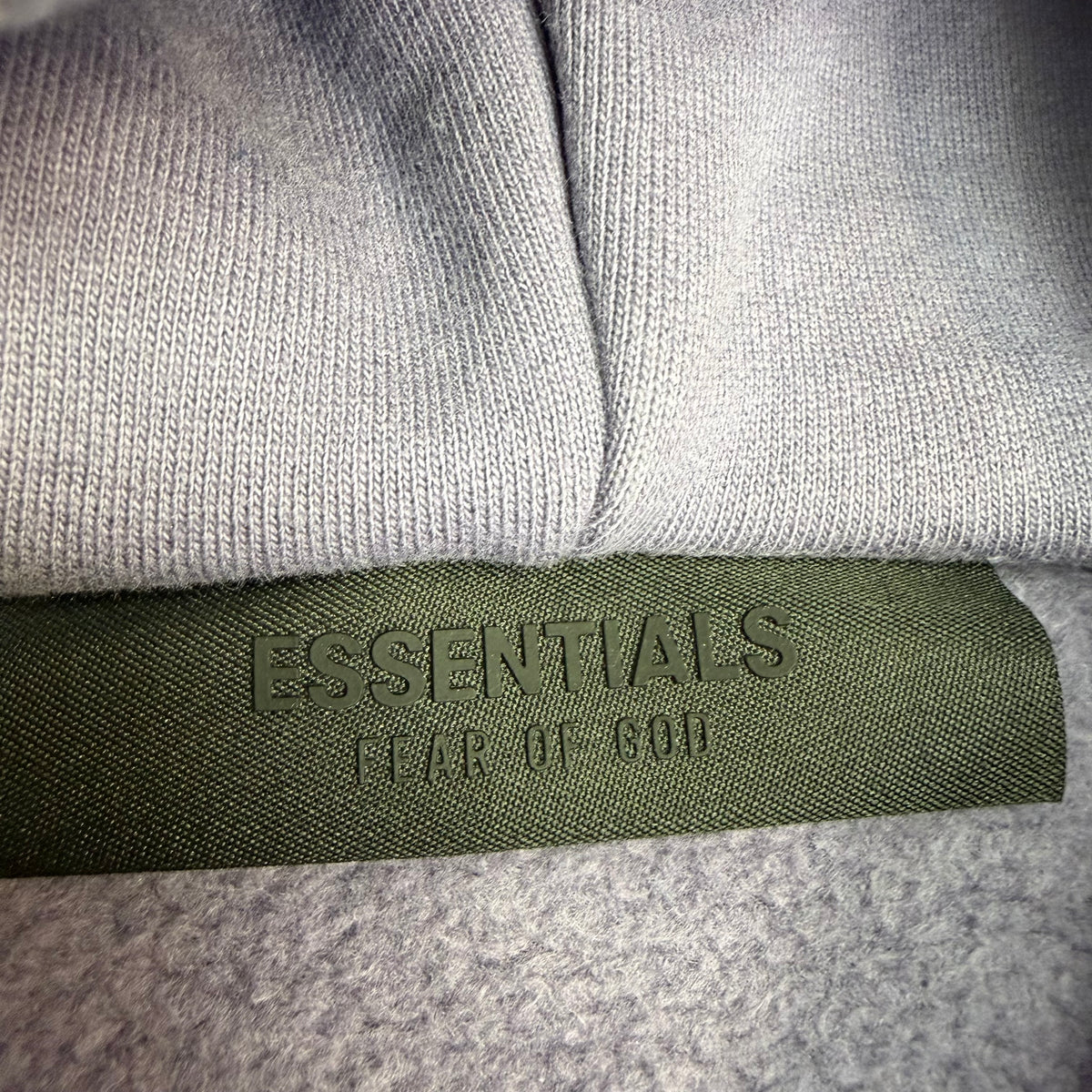 Fear of God Essentials Heavy Fleece Full Zip Hoodie Lavender